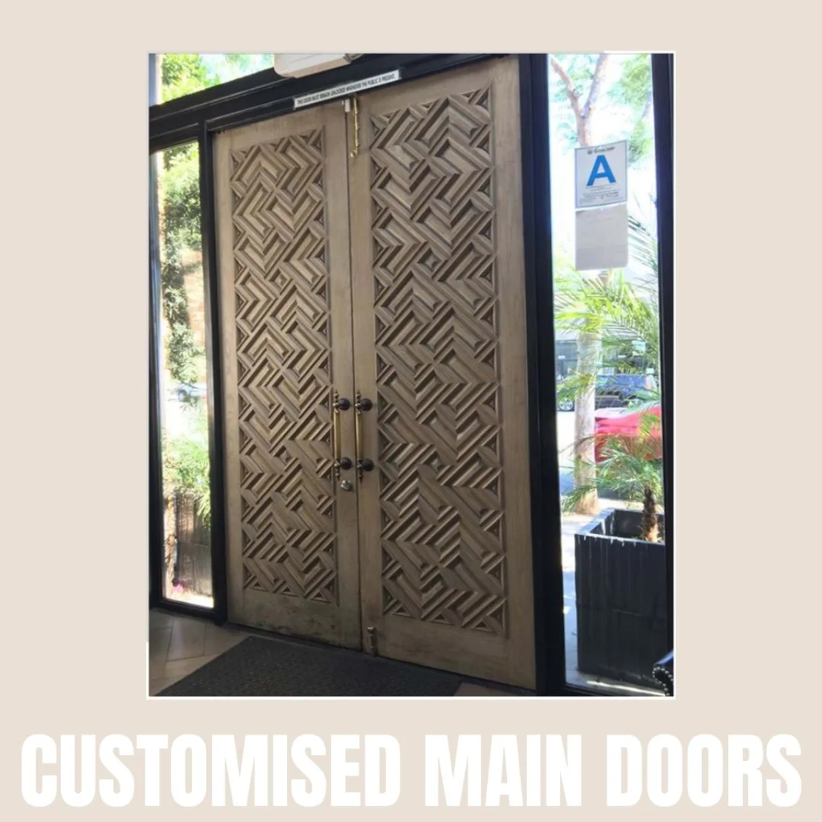 Panelx 3D HDHMR Main Door 12MM (Customised/Paintable) | 8 Feet * 4 Feet | 2521