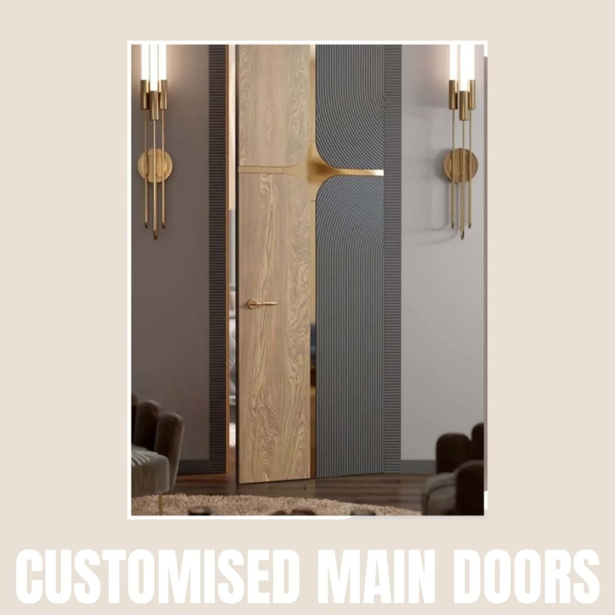 Panelx 3D HDHMR Main Door 12MM (Customised/Paintable) | 8 Feet * 4 Feet | 2522