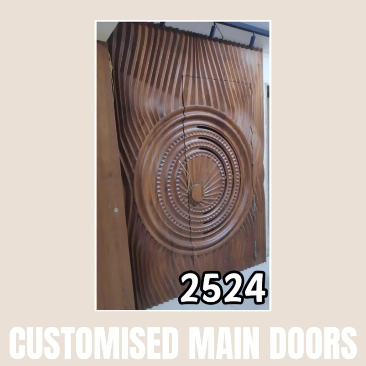Panelx 3D HDHMR Main Door 12MM (Customised/Paintable) | 8 Feet * 4 Feet | 2524