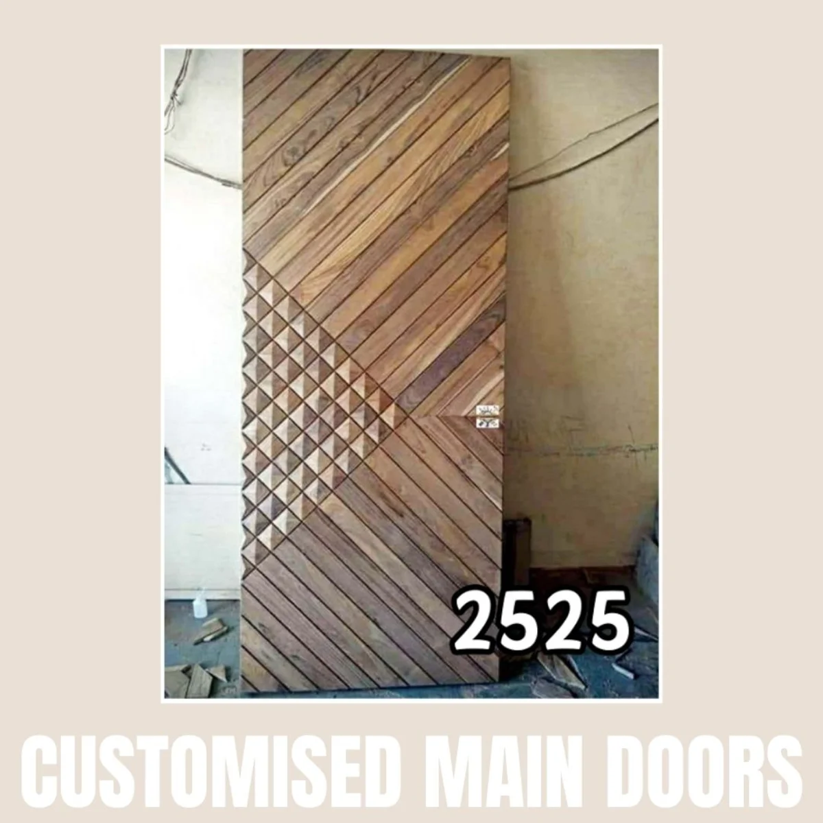 Panelx 3D HDHMR Main Door 12MM (Customised/Paintable) | 8 Feet * 4 Feet | 2525