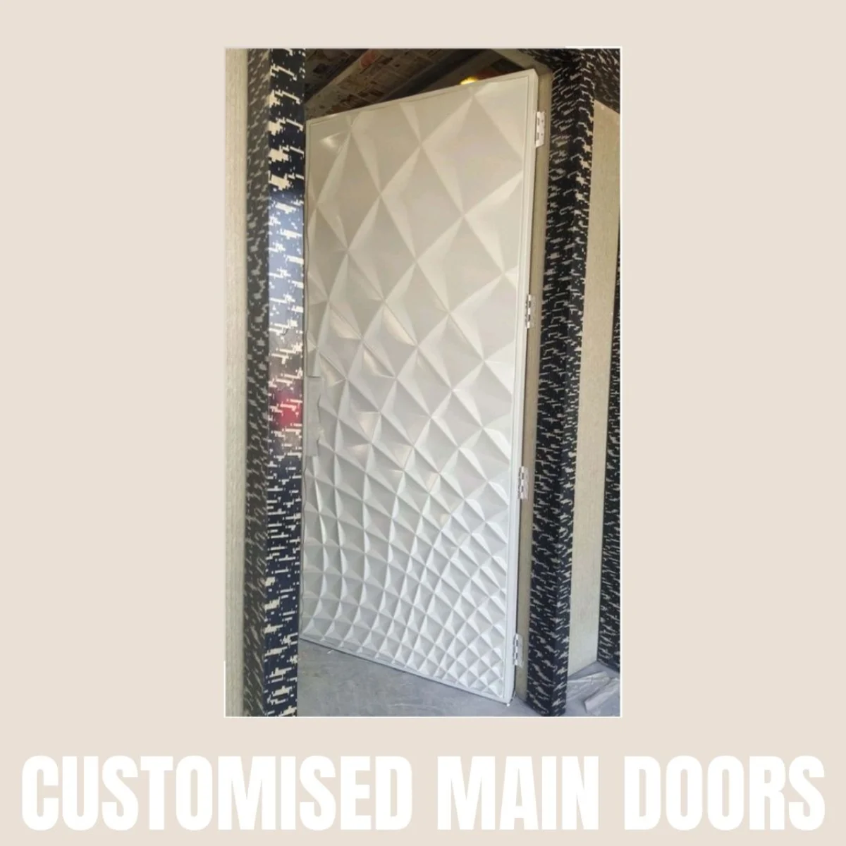 Panelx 3D HDHMR Main Door 12MM (Customised/Paintable) | 8 Feet * 4 Feet | 2528