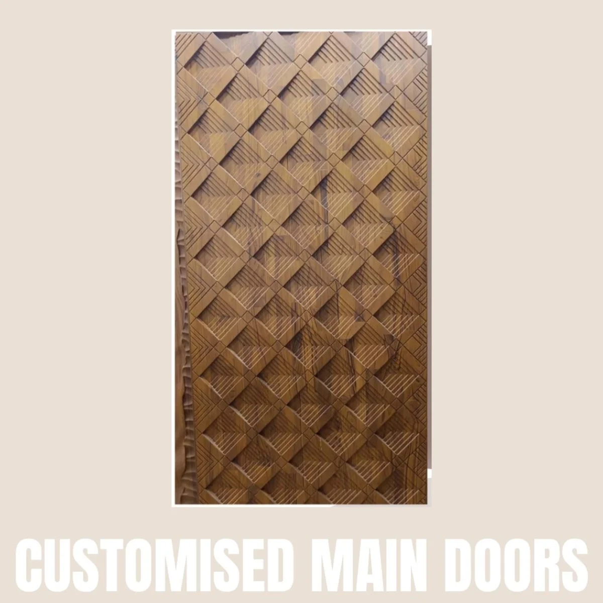 Panelx 3D HDHMR Main Door 12MM (Customised/Paintable) | 8 Feet * 4 Feet | 2527