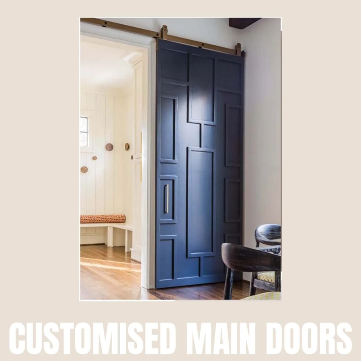 Panelx 3D HDHMR Main Door 12MM (Customised/Paintable) | 8 Feet * 4 Feet | 2529