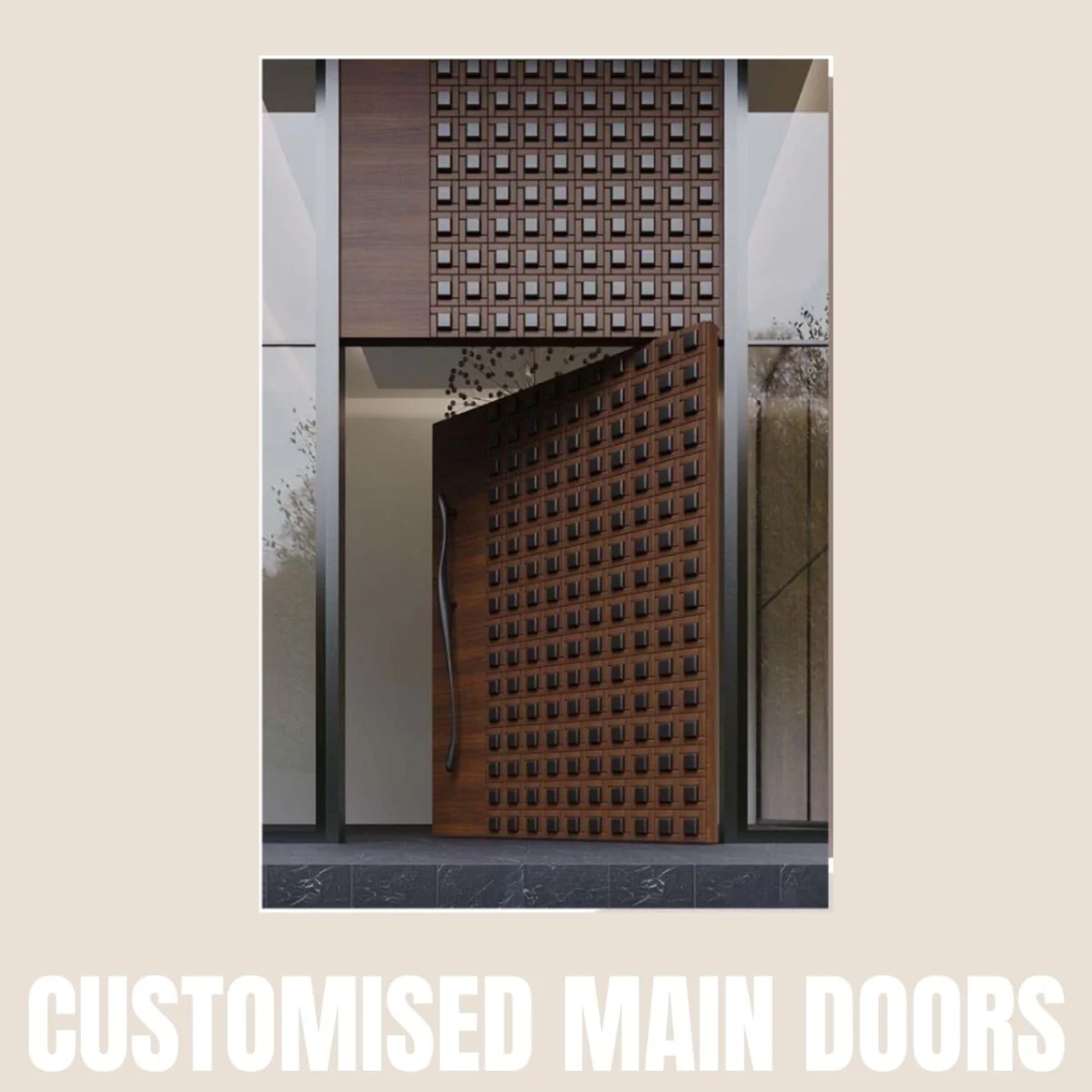 Panelx 3D HDHMR Main Door 12MM (Customised/Paintable) | 8 Feet * 4 Feet | 2531