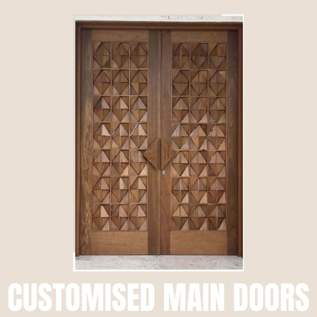 Panelx 3D HDHMR Main Door 12MM (Customised/Paintable) | 8 Feet * 4 Feet | 2532