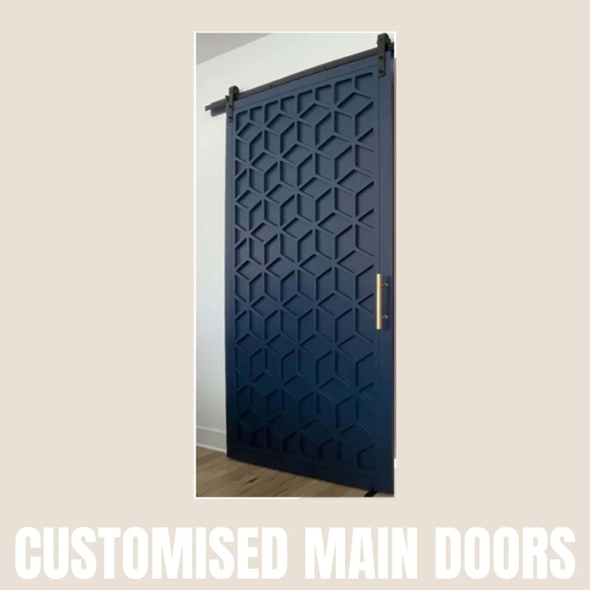 Panelx 3D HDHMR Main Door 12MM (Customised/Paintable) | 8 Feet * 4 Feet | 2533