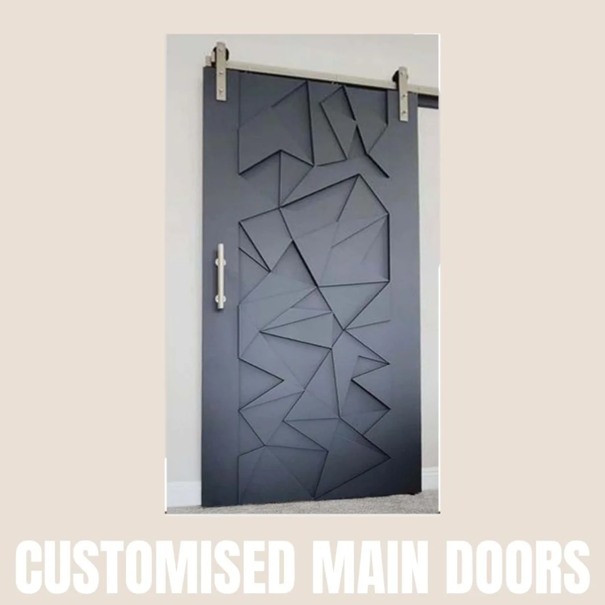 Panelx 3D HDHMR Main Door 12MM (Customised/Paintable) | 8 Feet * 4 Feet | 2534