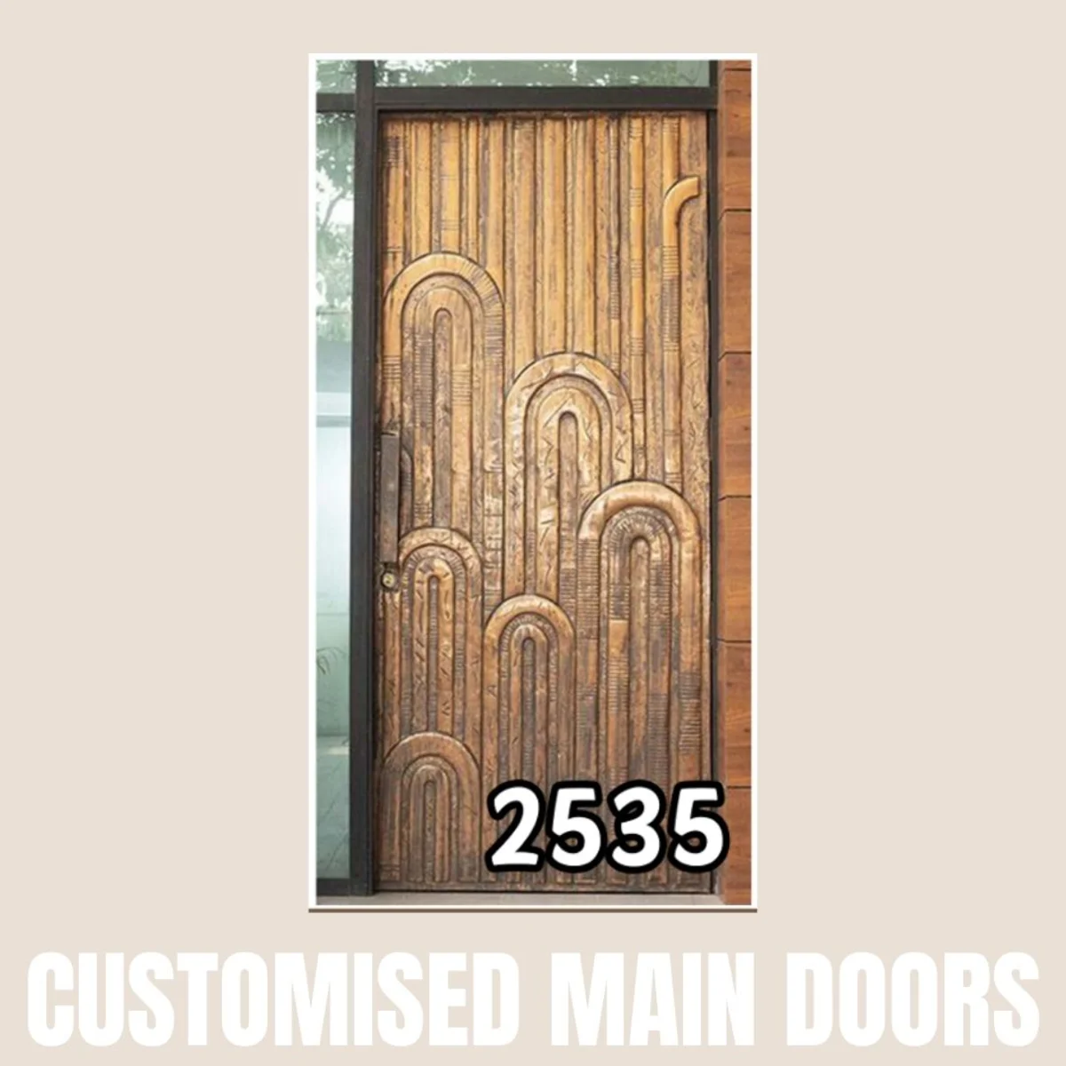 Panelx 3D HDHMR Main Door 12MM (Customised/Paintable) | 8 Feet * 4 Feet | 2535