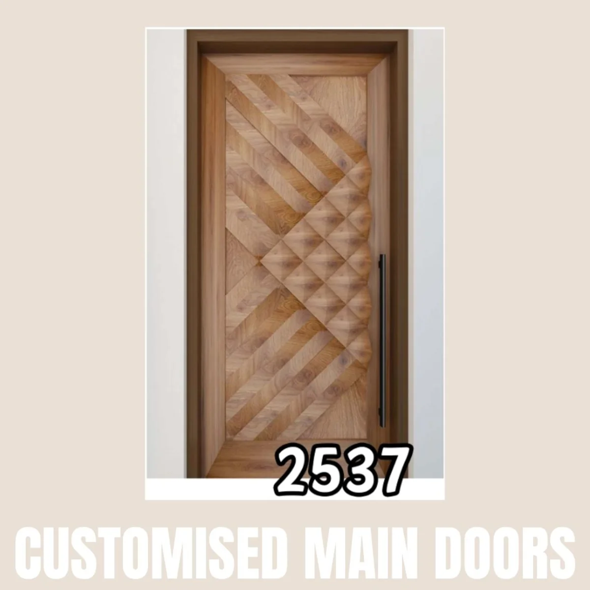 Panelx 3D HDHMR Main Door 12MM (Customised/Paintable) | 8 Feet * 4 Feet | 2537