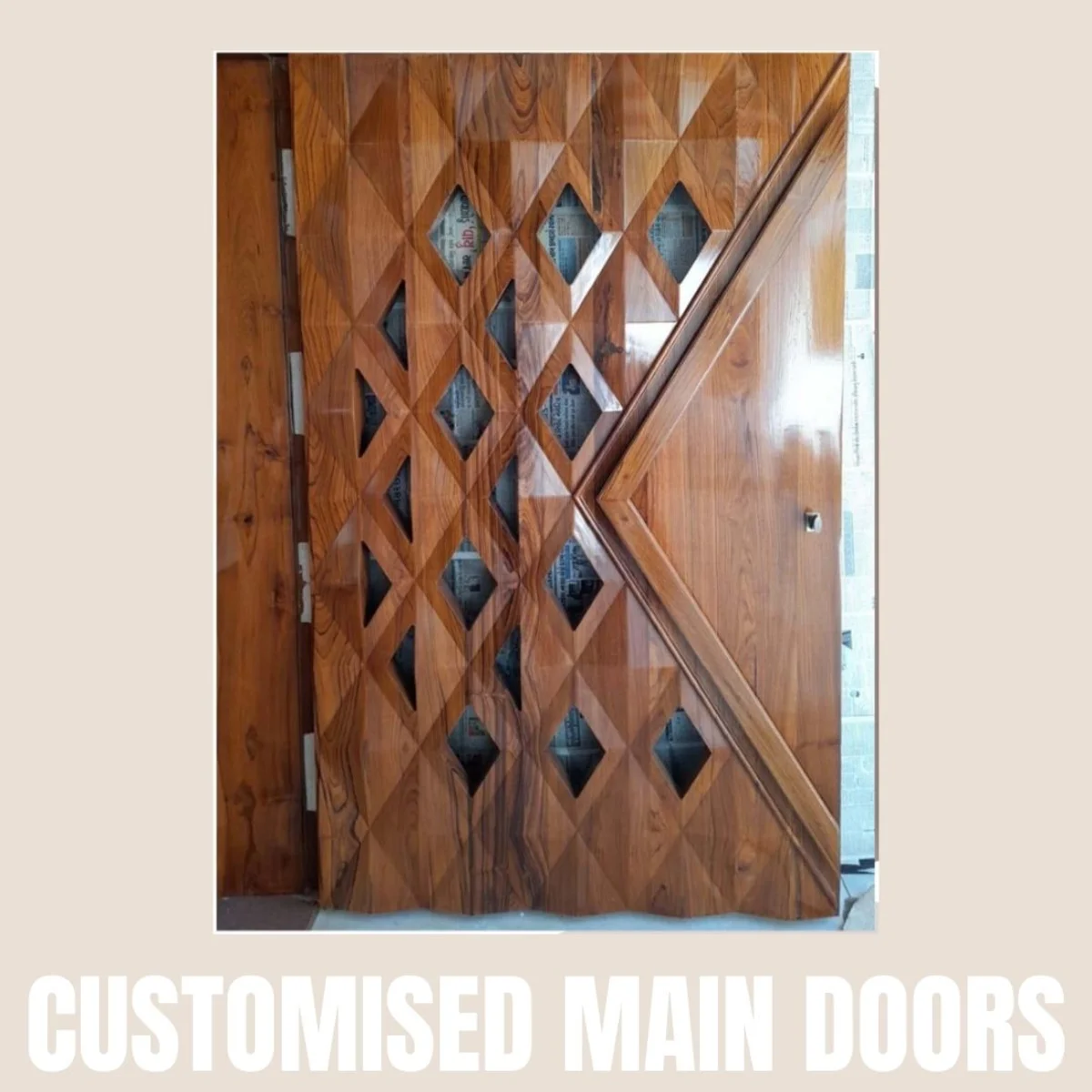 Panelx 3D HDHMR Main Door 12MM (Customised/Paintable) | 8 Feet * 4 Feet | 2538