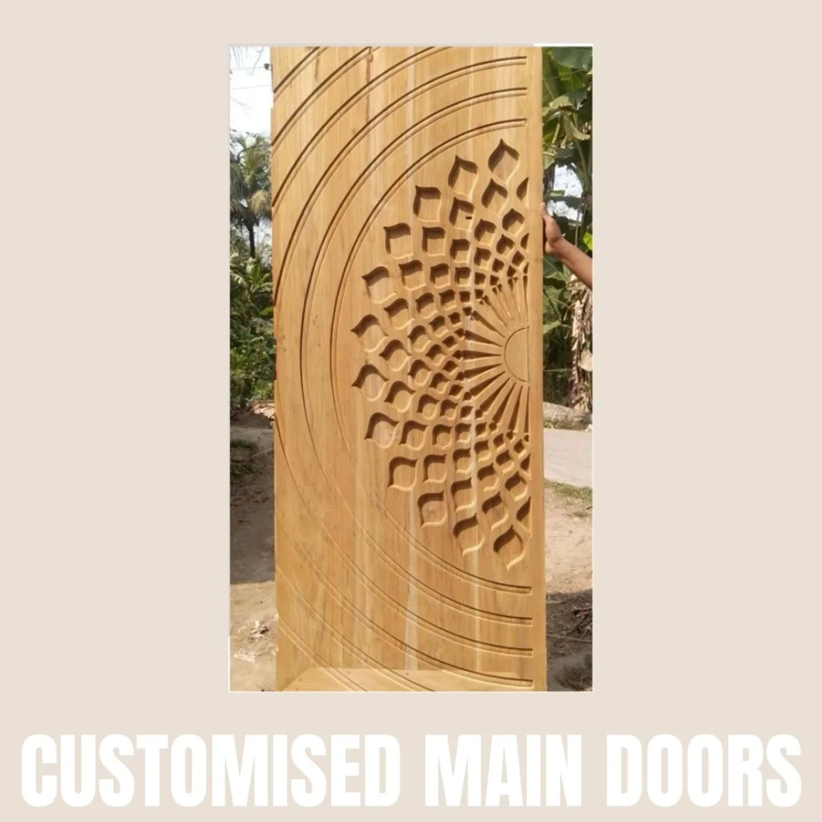 Panelx 3D HDHMR Main Door 12MM (Customised/Paintable) | 8 Feet * 4 Feet | 2541