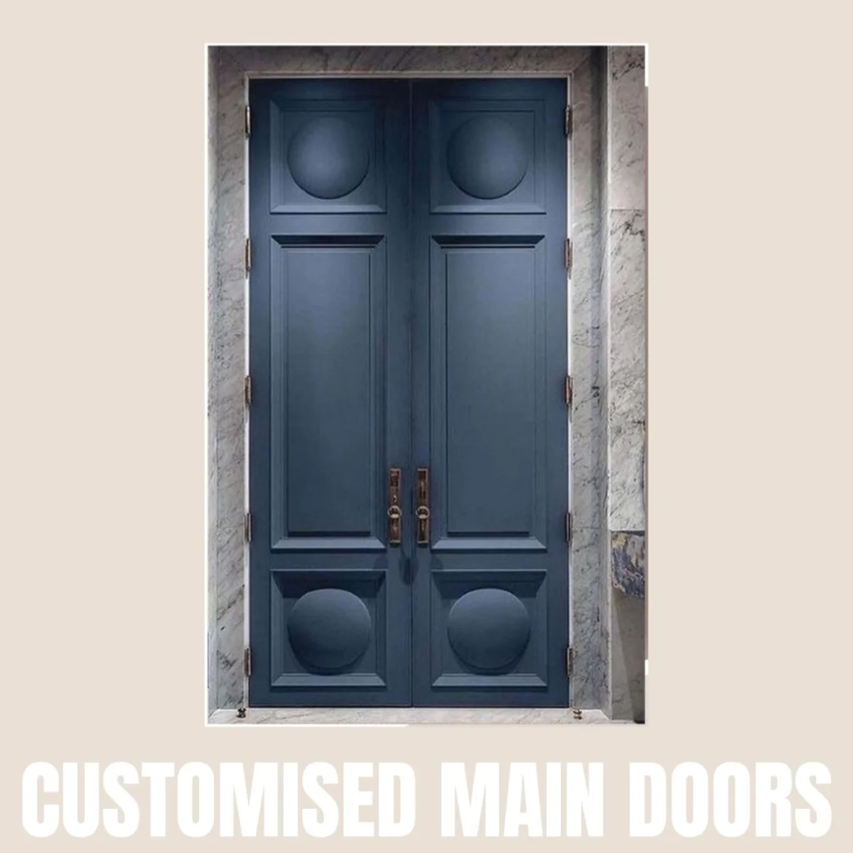 Panelx 3D HDHMR Main Door 12MM (Customised/Paintable) | 8 Feet * 4 Feet | 2542