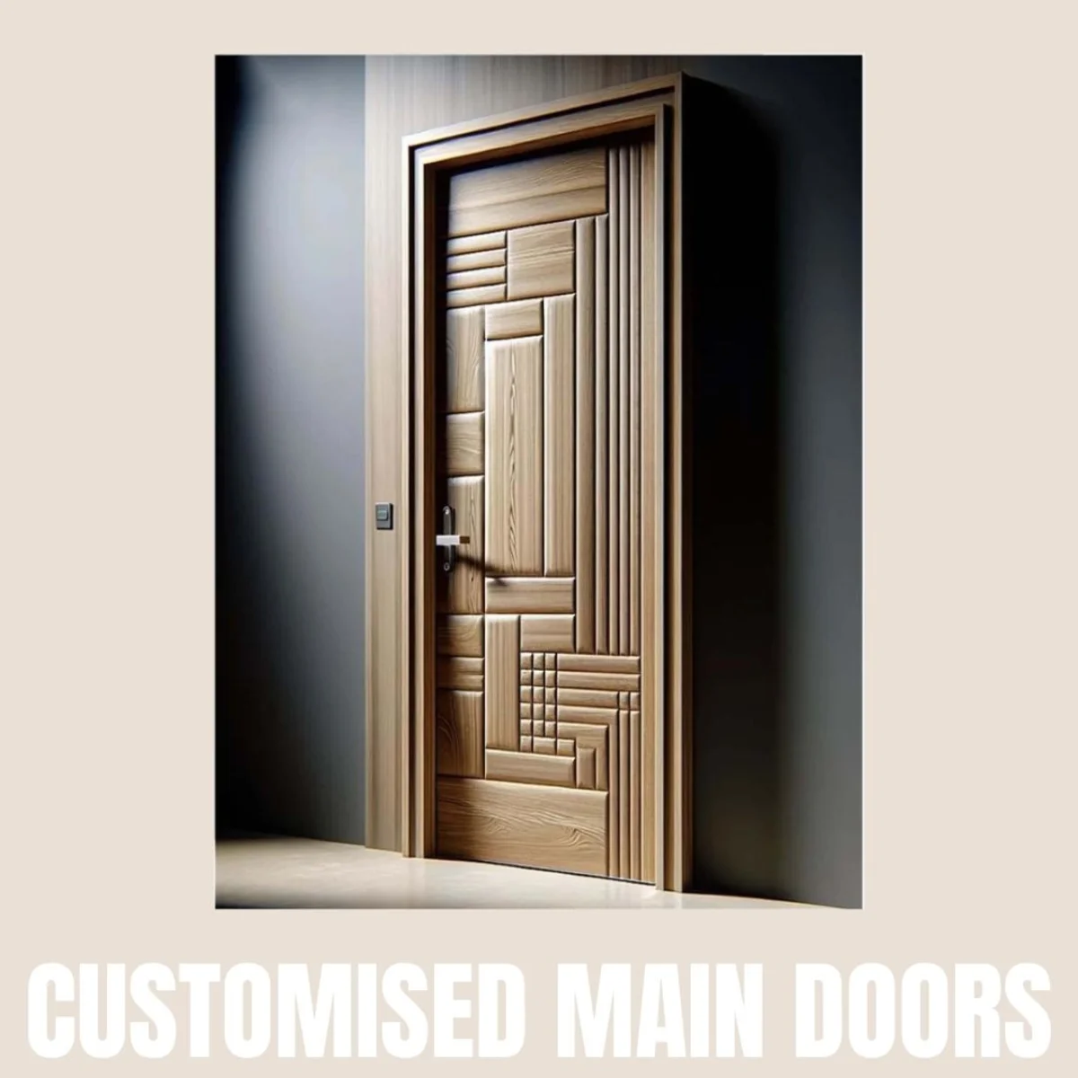 Panelx 3D HDHMR Main Door 12MM (Customised/Paintable) | 8 Feet * 4 Feet | 2543