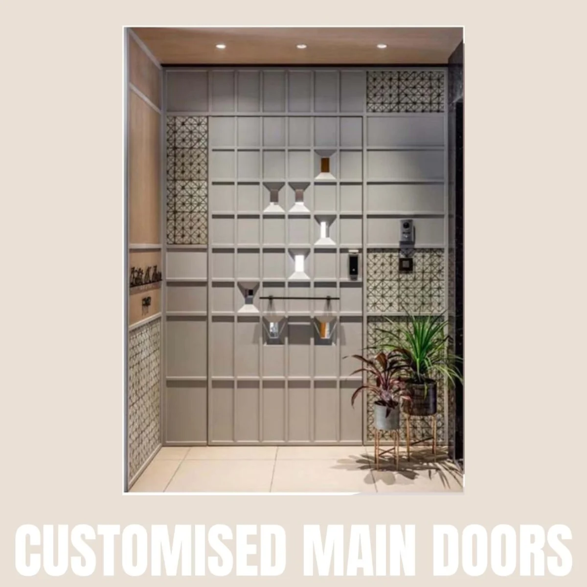 Panelx 3D HDHMR Main Door 12MM (Customised/Paintable) | 8 Feet * 4 Feet | 2544