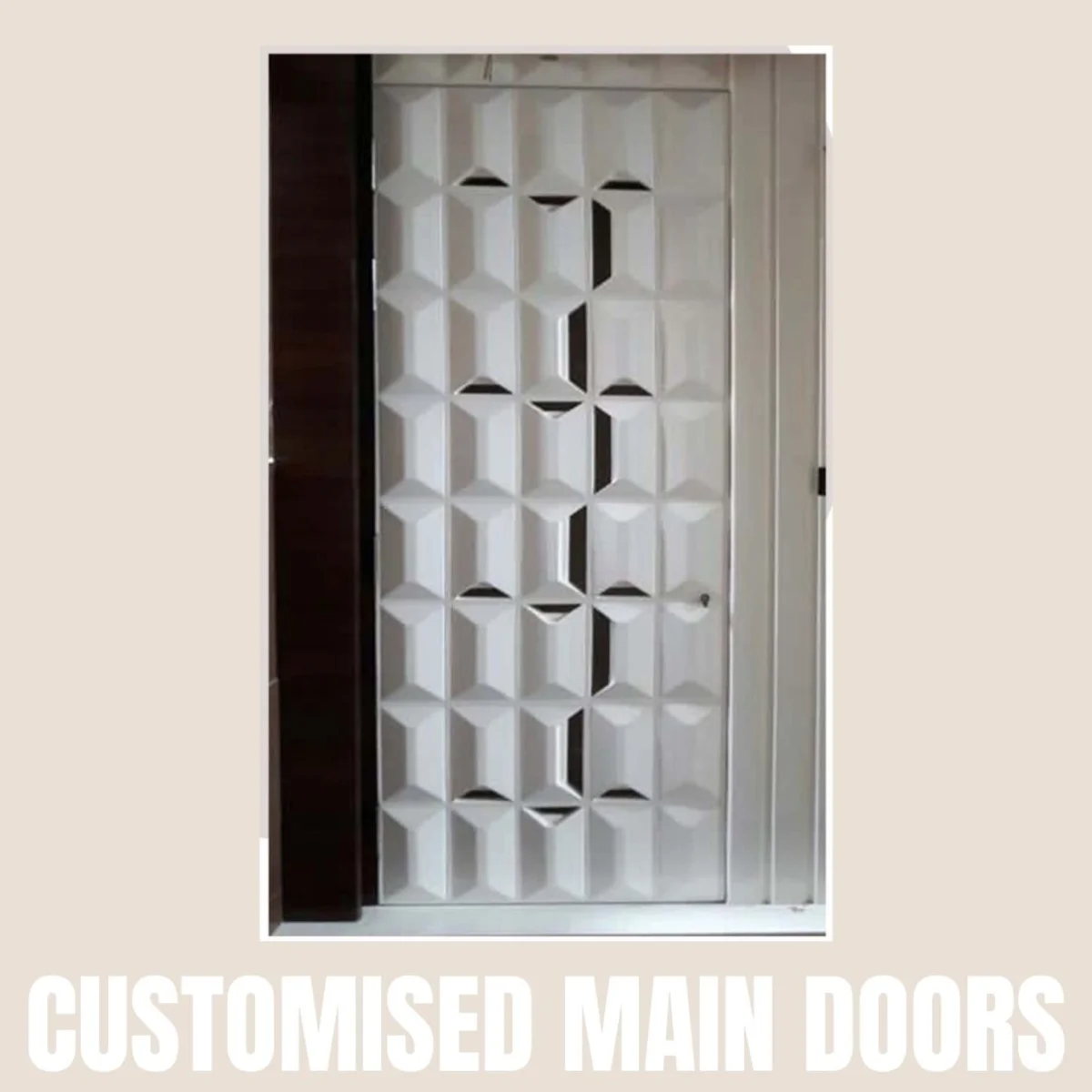 Panelx 3D HDHMR Main Door 12MM (Customised/Paintable) | 8 Feet * 4 Feet | 2545