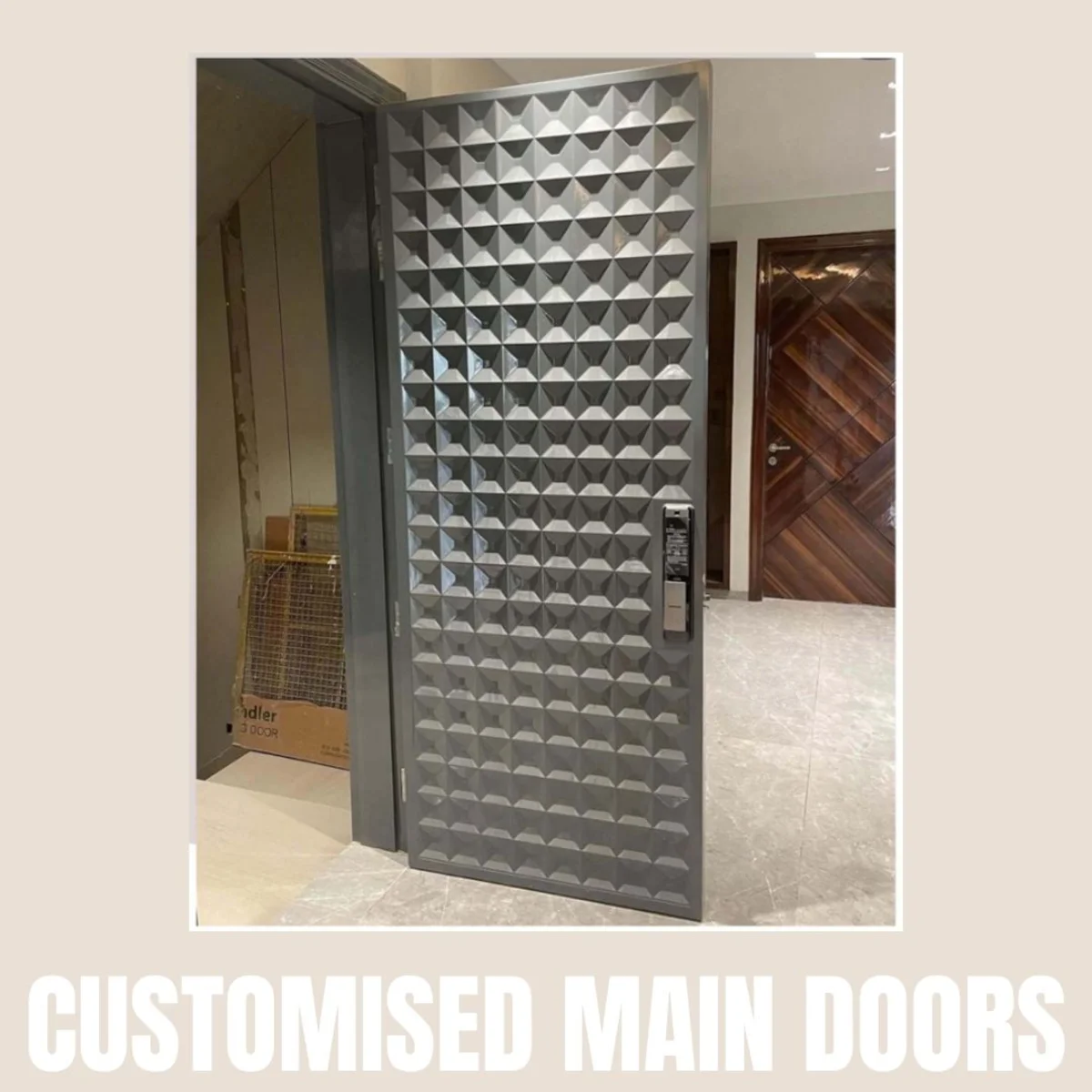 Panelx 3D HDHMR Main Door 12MM (Customised/Paintable) | 8 Feet * 4 Feet | 2552