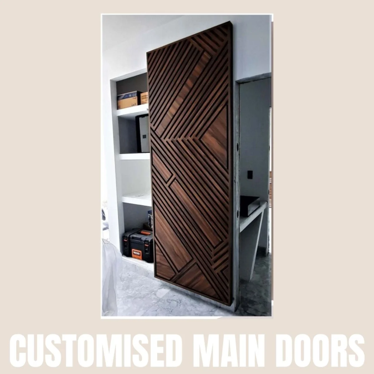 Panelx 3D HDHMR Main Door 12MM (Customised/Paintable) | 8 Feet * 4 Feet | 2553