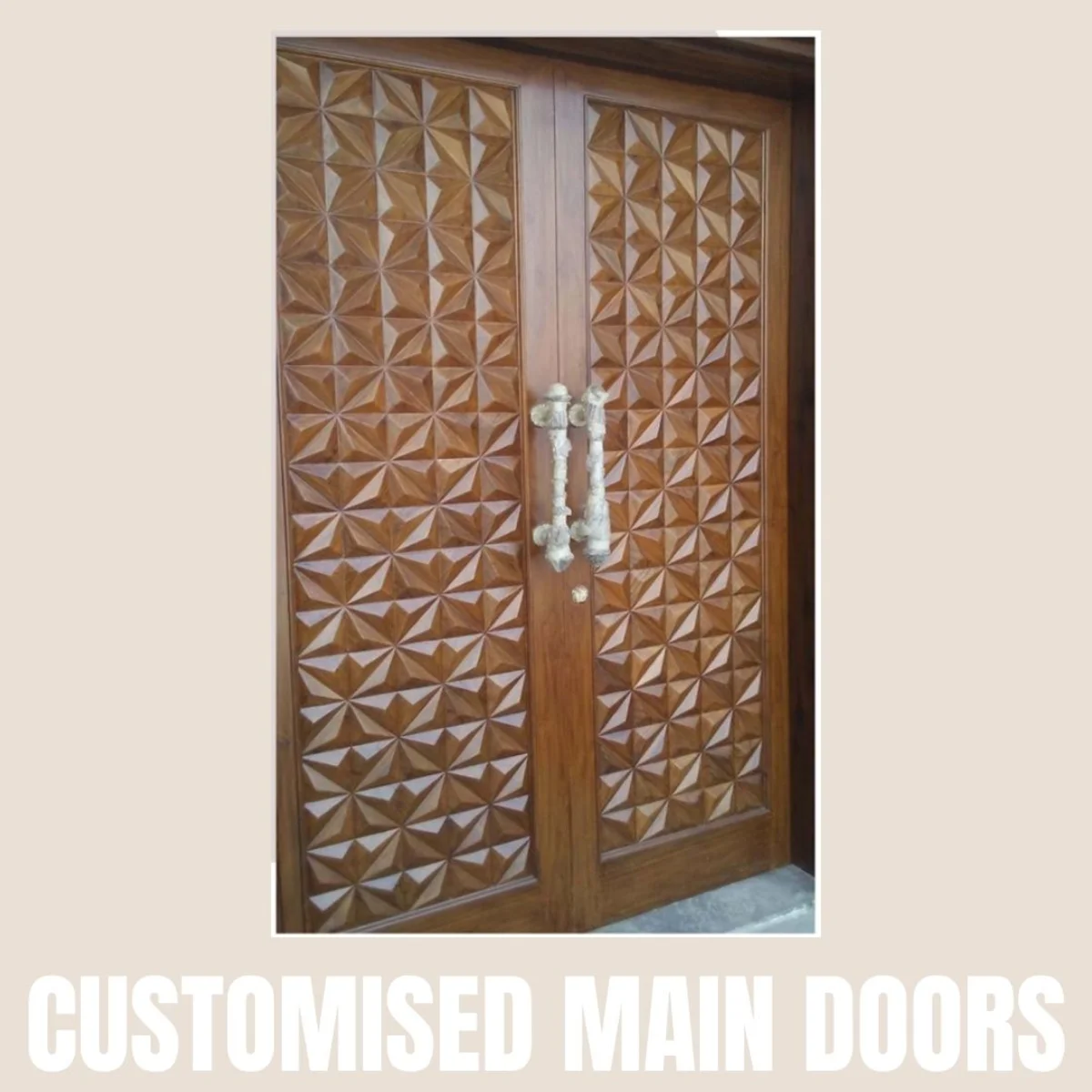Panelx 3D HDHMR Main Door 12MM (Customised/Paintable) | 8 Feet * 4 Feet | 2554