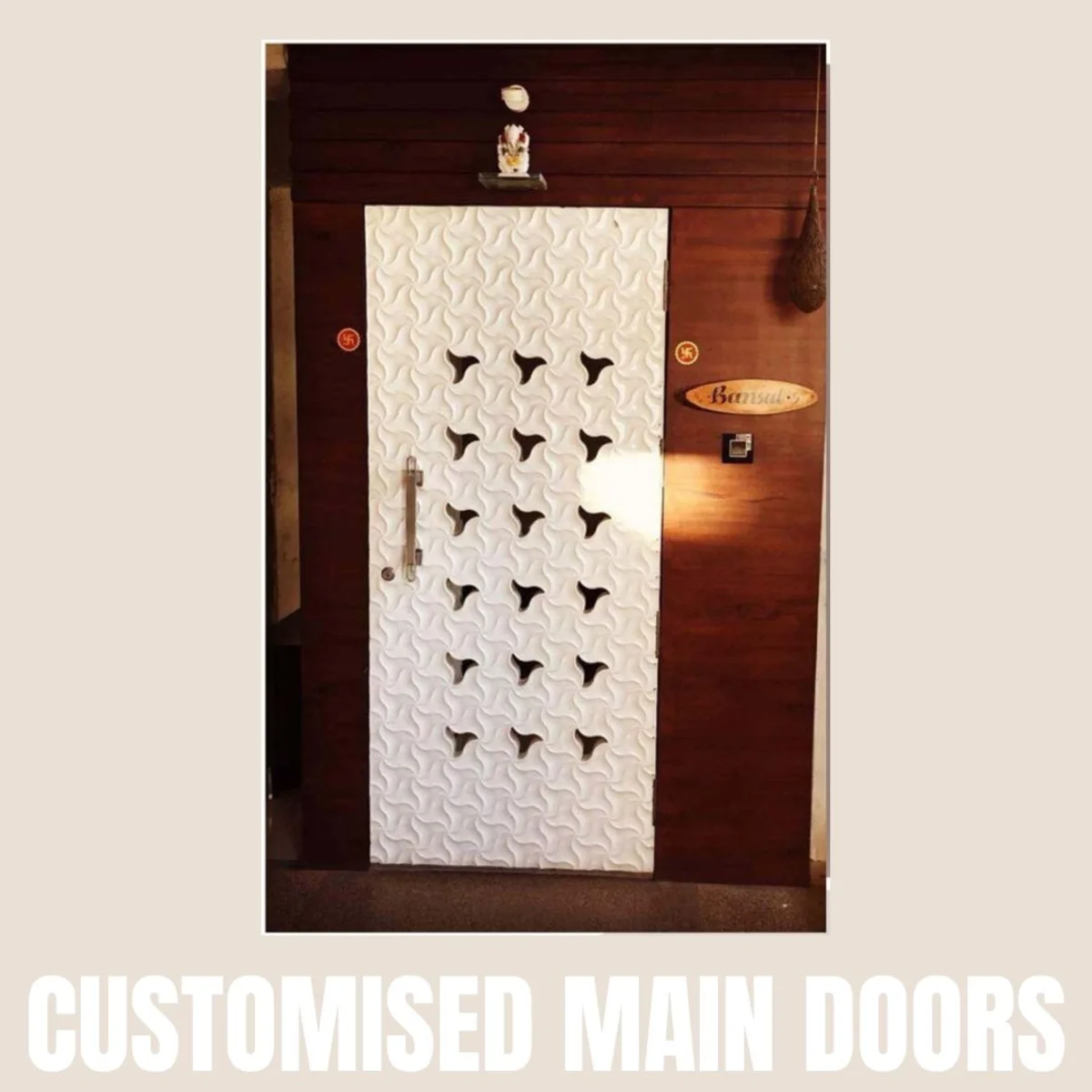 Panelx 3D HDHMR Main Door 12MM (Customised/Paintable) | 8 Feet * 4 Feet | 2555