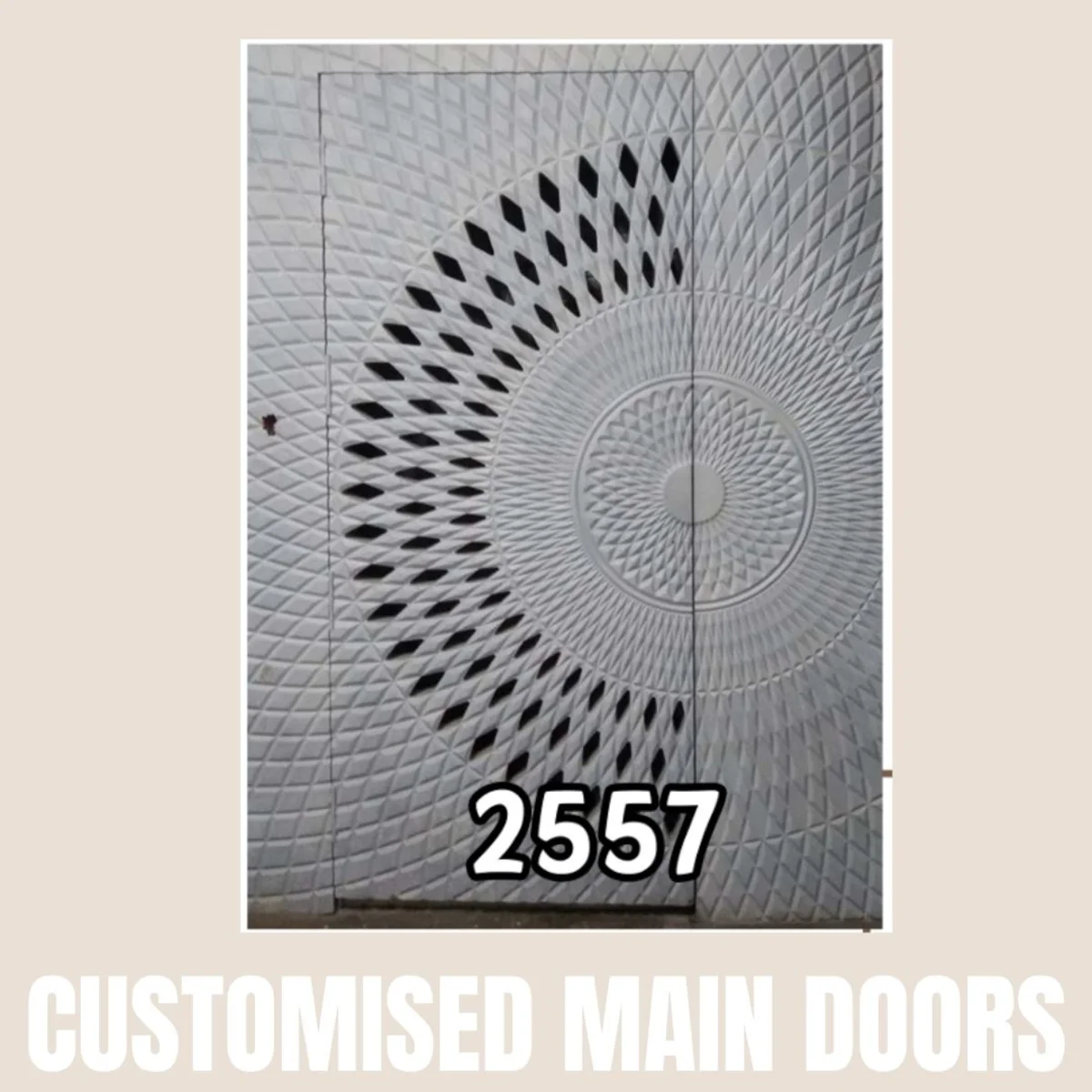 Panelx 3D HDHMR Main Door 12MM (Customised/Paintable) | 8 Feet * 4 Feet | 2557