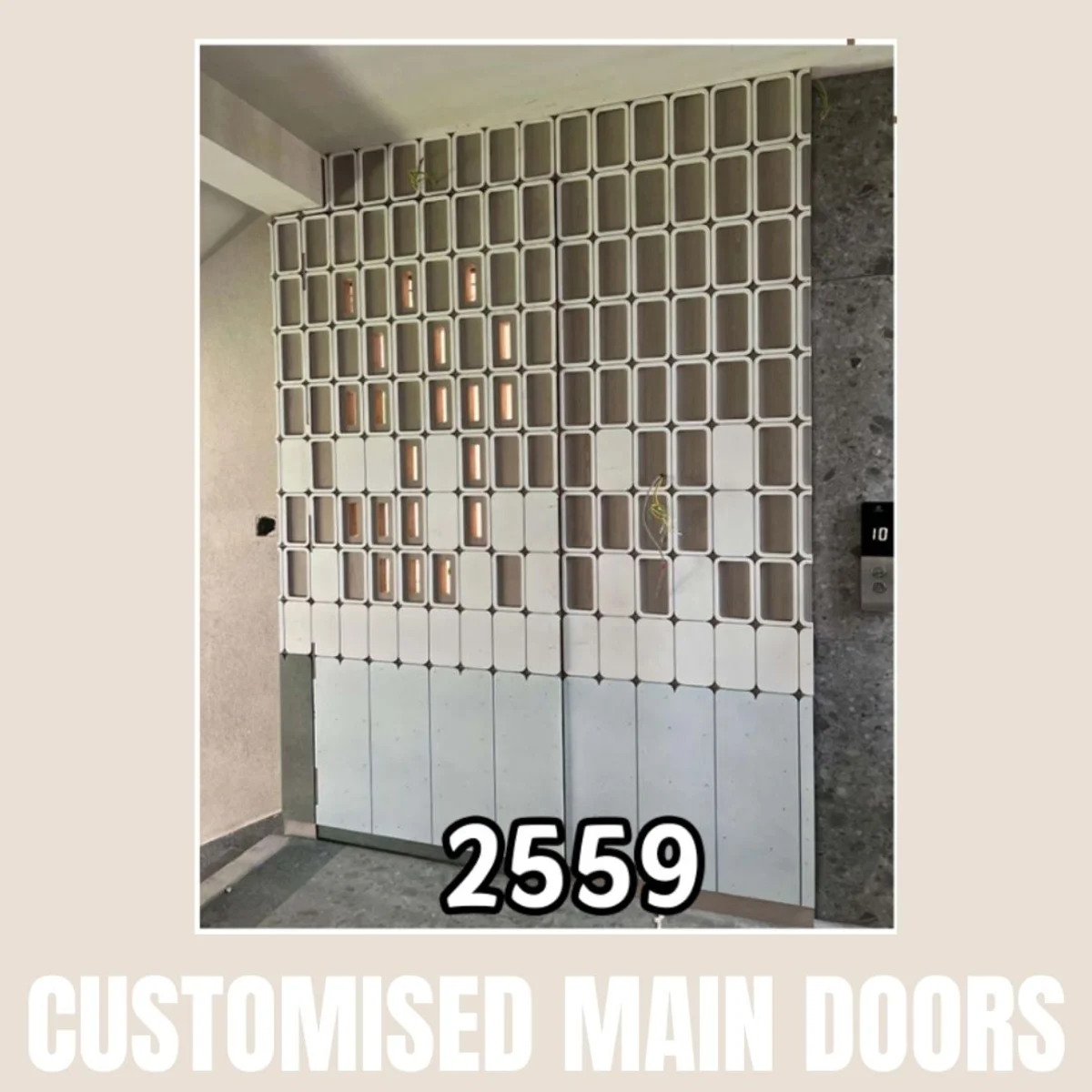 Panelx 3D HDHMR Main Door 12MM (Customised/Paintable) | 8 Feet * 4 Feet | 2559