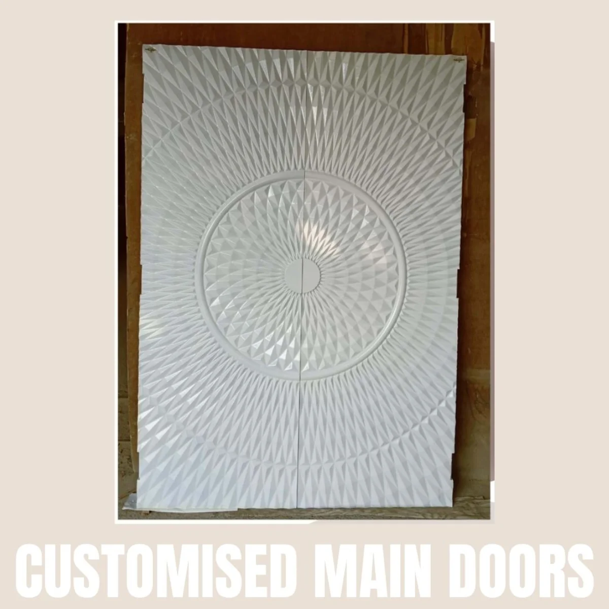 Panelx 3D HDHMR Main Door 12MM (Customised/Paintable) | 8 Feet * 4 Feet | 2560