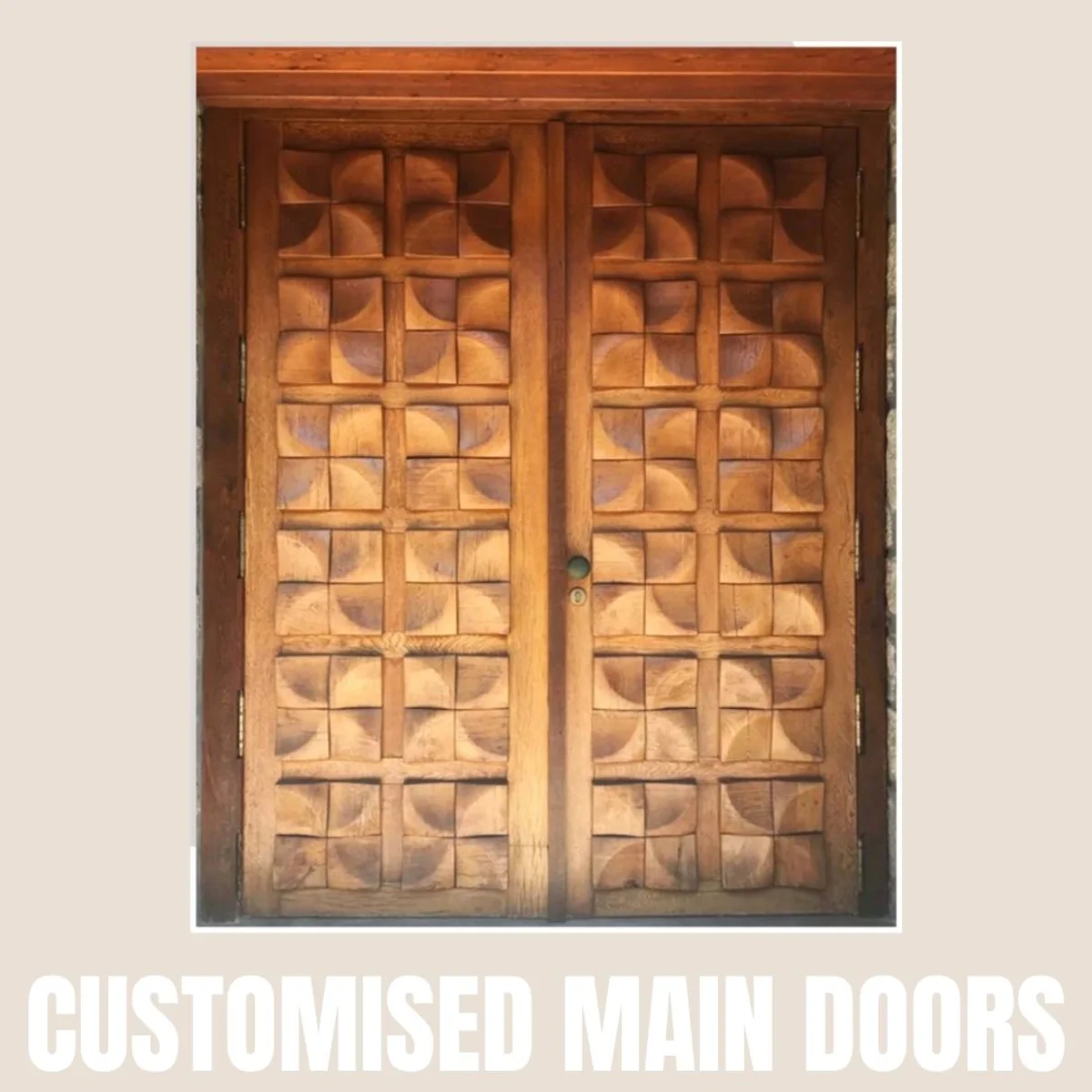 Panelx 3D HDHMR Main Door 12MM (Customised/Paintable) | 8 Feet * 4 Feet | 2561