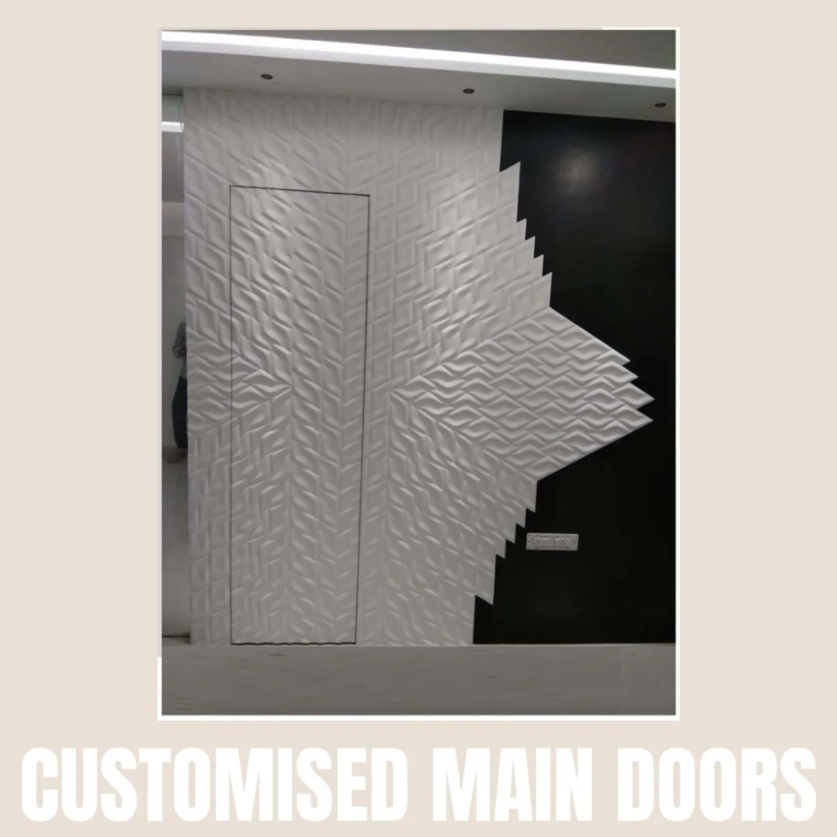 Panelx 3D HDHMR Main Door 12MM (Customised/Paintable) | 8 Feet * 4 Feet | 2563