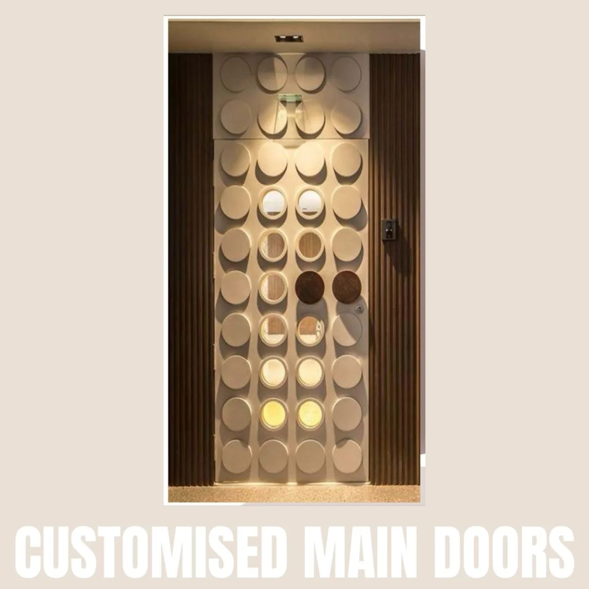Panelx 3D HDHMR Main Door 12MM (Customised/Paintable) | 8 Feet * 4 Feet | 2564