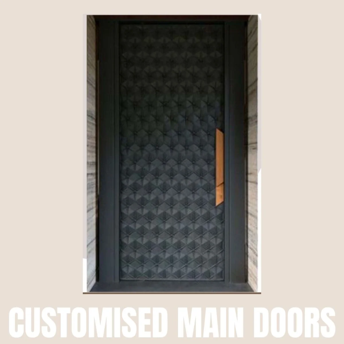 Panelx 3D HDHMR Main Door 12MM (Customised/Paintable) | 8 Feet * 4 Feet | 2565