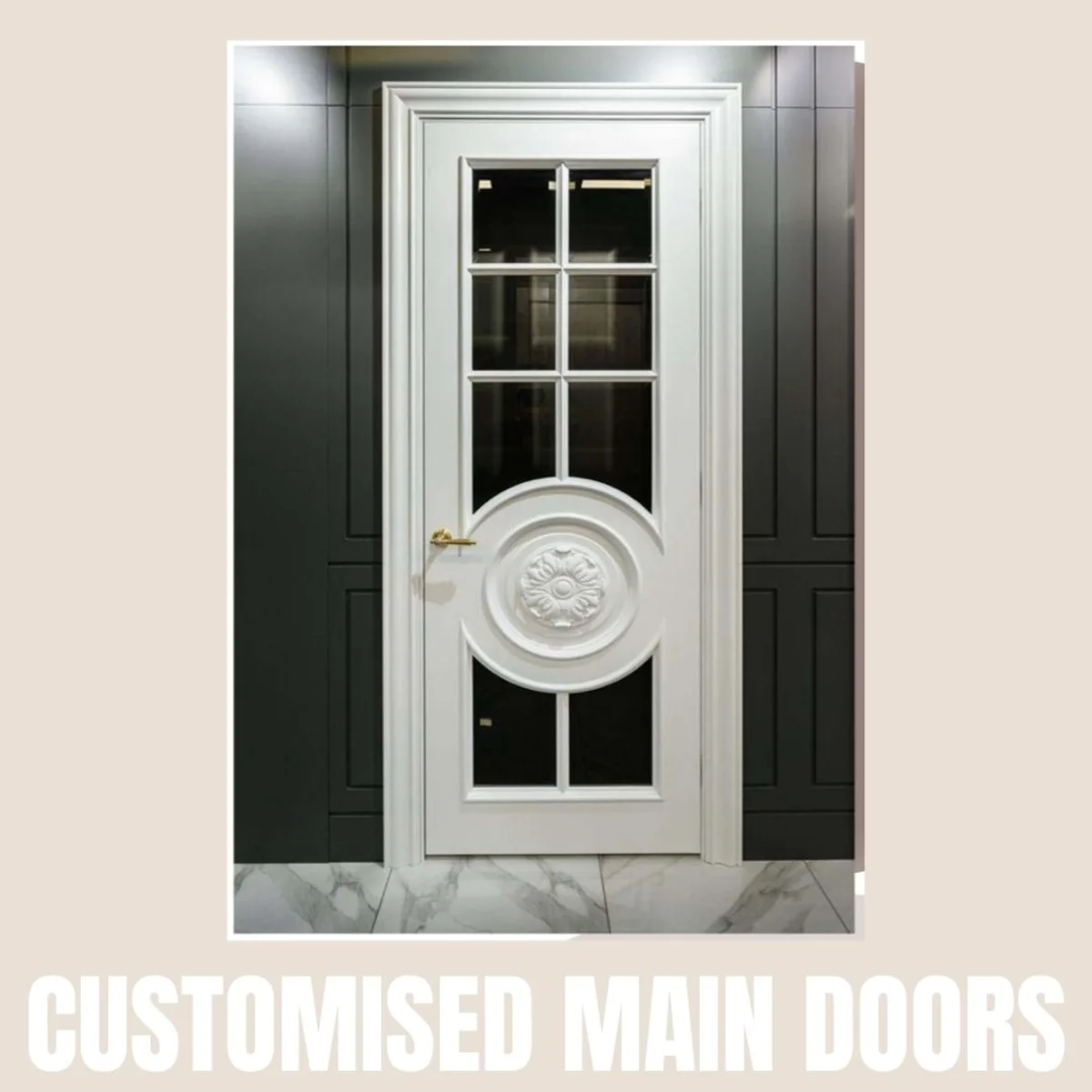 Panelx 3D HDHMR Main Door 12MM (Customised/Paintable) | 8 Feet * 4 Feet | 2566