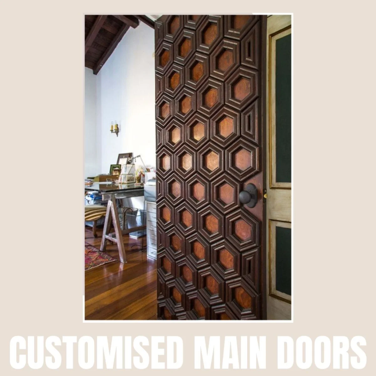 Panelx 3D HDHMR Main Door 12MM (Customised/Paintable) | 8 Feet * 4 Feet | 2567