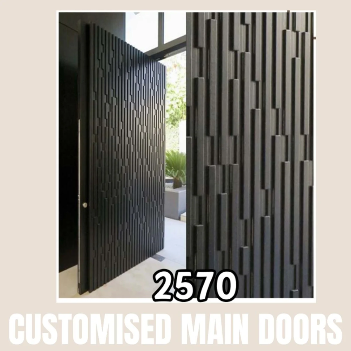 Panelx 3D HDHMR Main Door 12MM (Customised/Paintable) | 8 Feet * 4 Feet | 2570