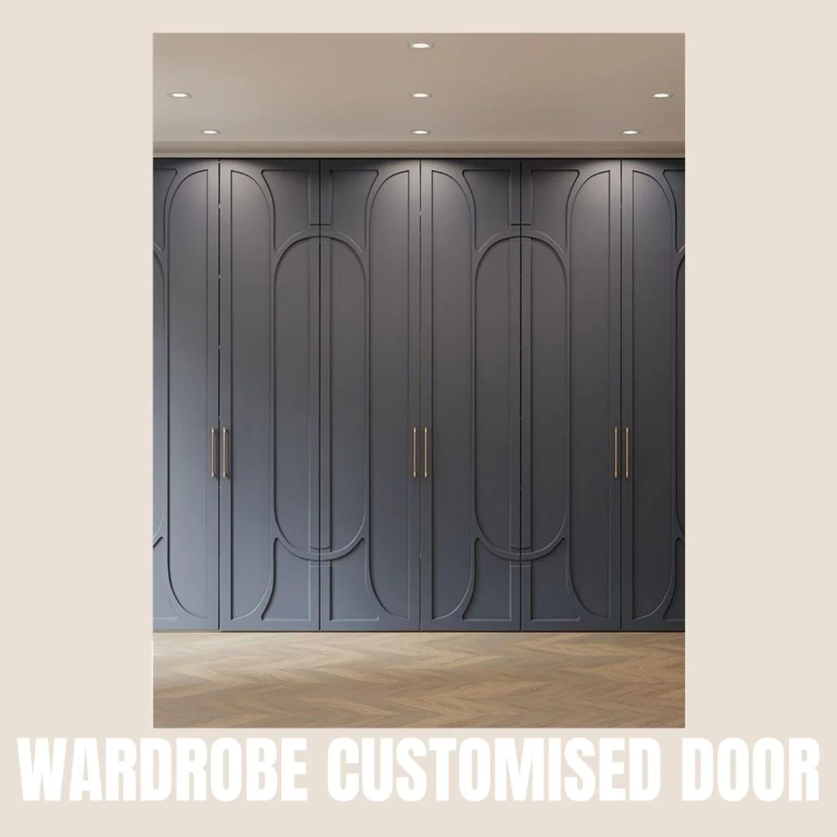 Panelx 3D HDHMR Wardrobe Door 12MM (Customised/Paintable) | 8 Feet * 4 Feet | 2597