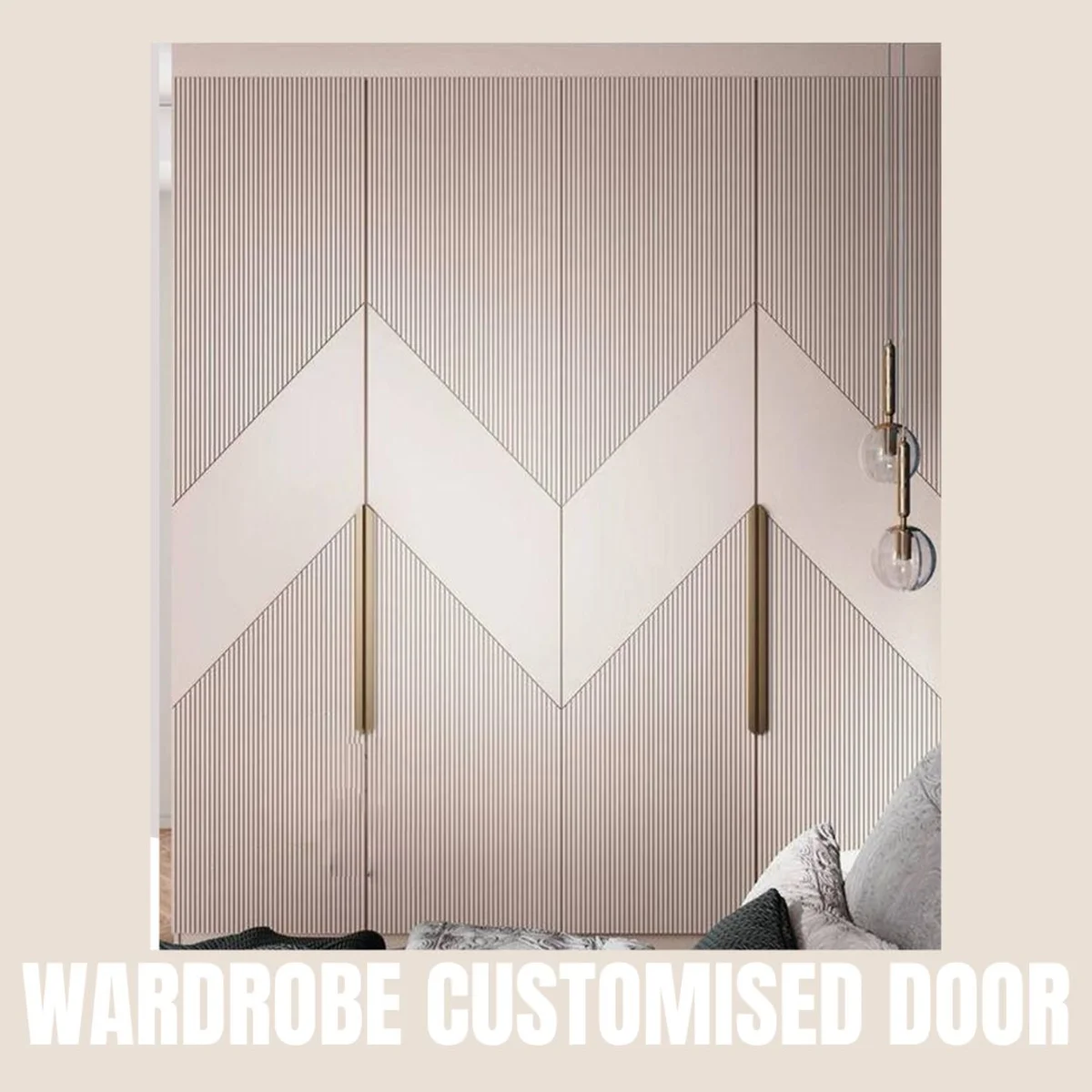 Panelx 3D HDHMR Wardrobe Door 12MM (Customised/Paintable) | 8 Feet * 4 Feet | 2599