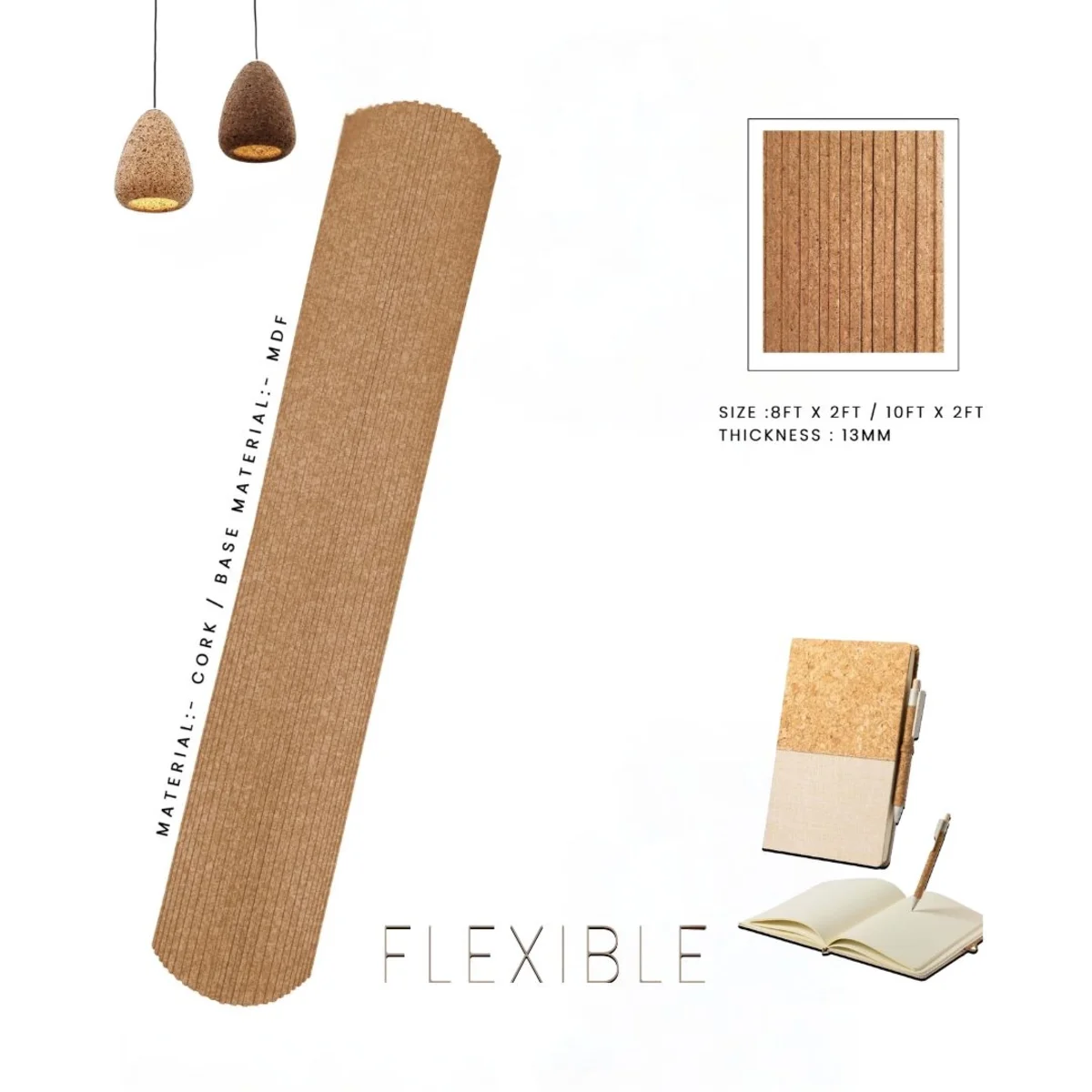 Sutton Premium Flexible Louvers Panel/Planks 8 Feet * 2 Feet - 1939