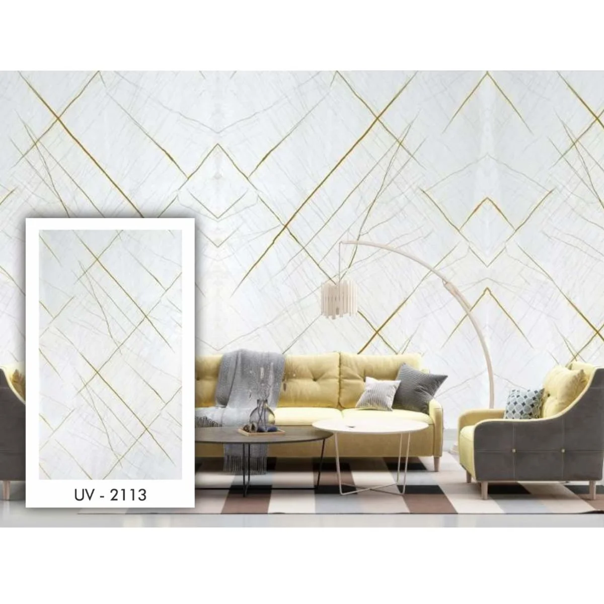 StoneX UV Marble Sheet 8 Feet * 4 Feet - UV 2113