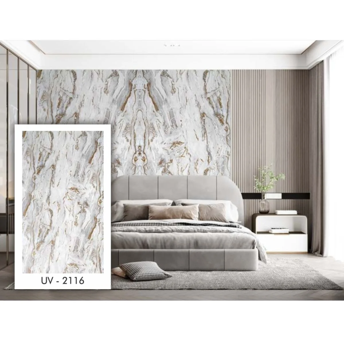 StoneX UV Marble Sheet 8 Feet * 4 Feet - UV 2116