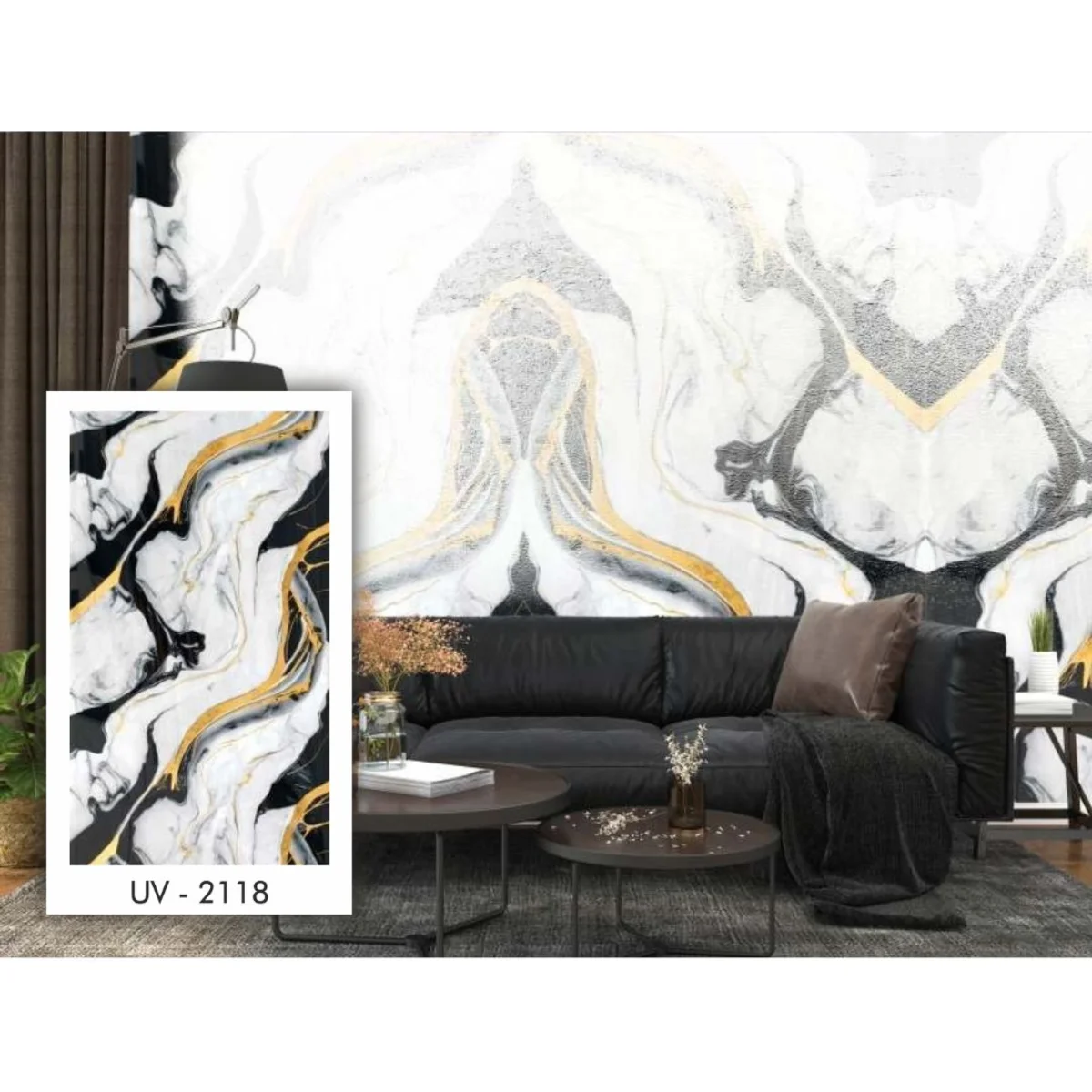 StoneX UV Marble Sheet 8 Feet * 4 Feet - UV 2118