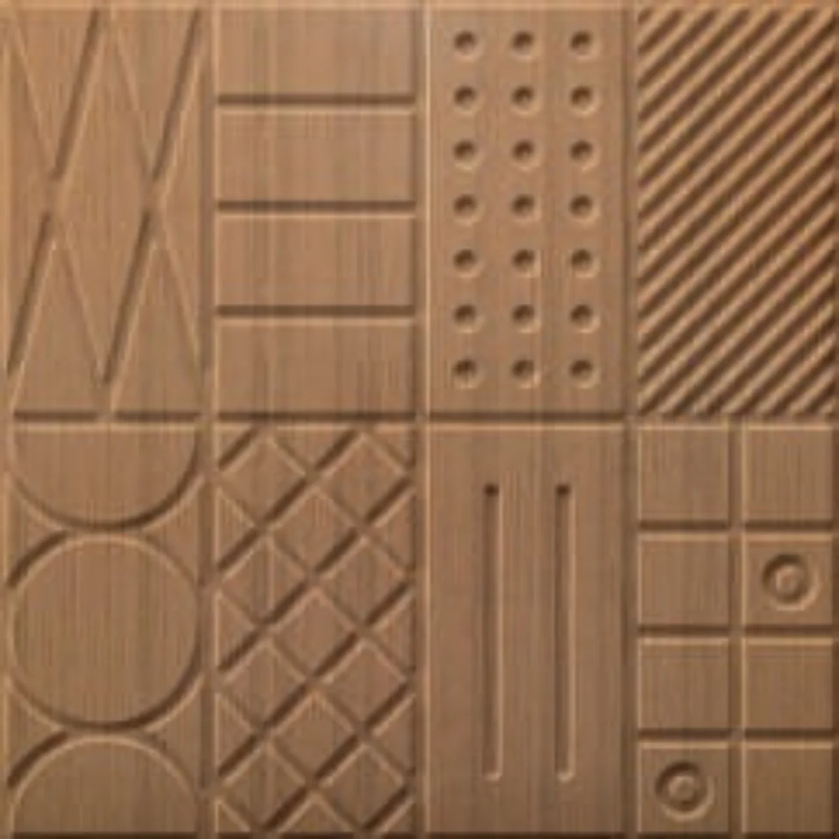 Dekoish Self-Adhesive 3D PVC Panel | TP 114 - Metallic Wood