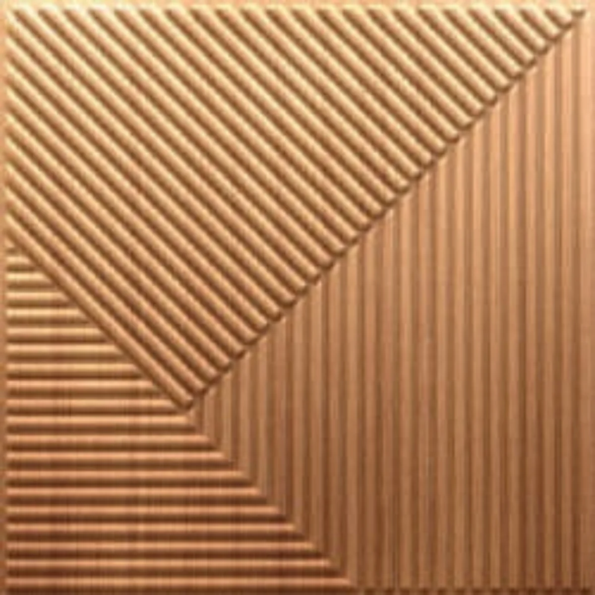 Dekoish Non - Self Adhesive 3D PVC Panel | Fluted - Gold