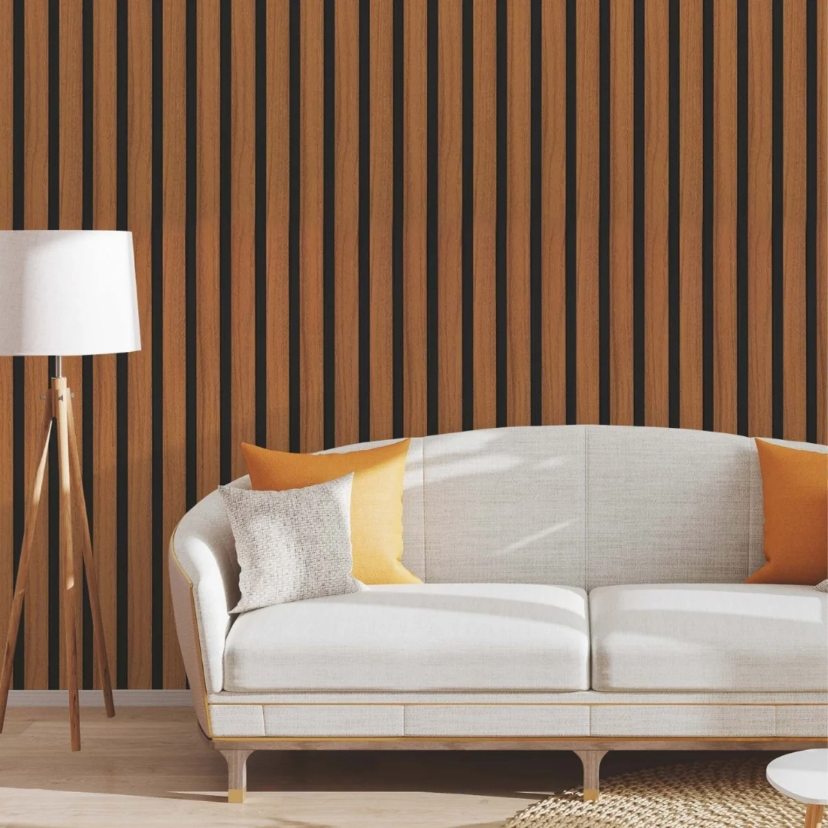 Decora PVC Wall Panel Louvers Panel/Planks 8 Feet * 5 Inch | LC - 1003
