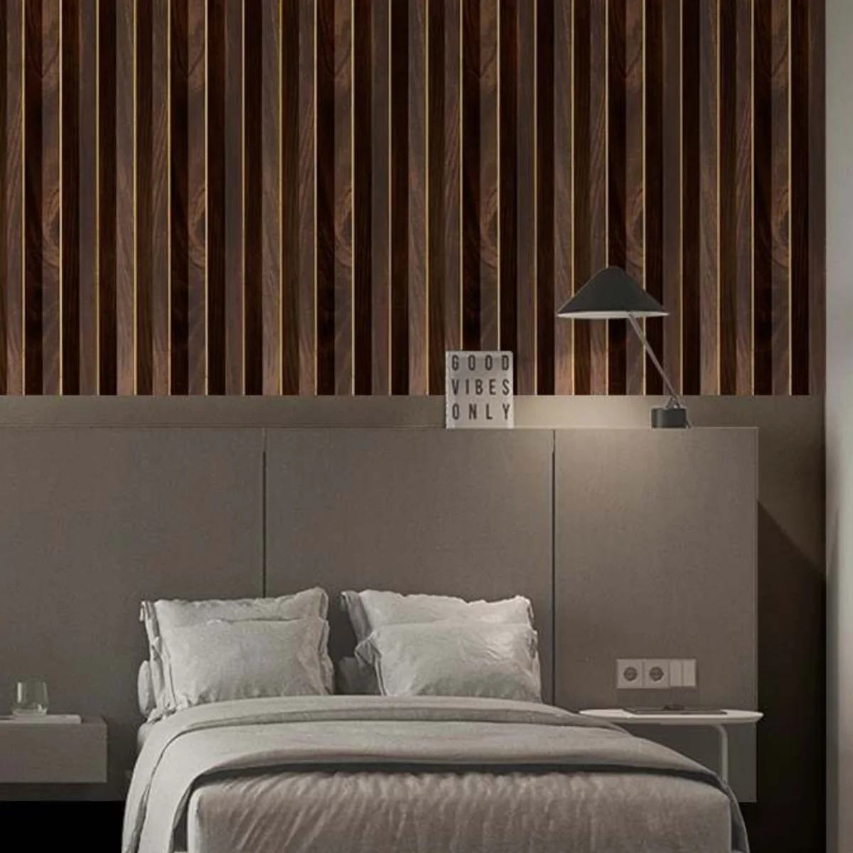 Decora PVC Wall Panel Louvers Panel/Planks 8 Feet * 5 Inch | LC - 1018