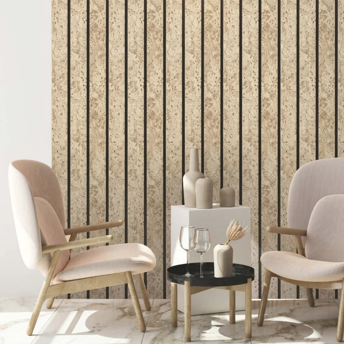 Decora PVC Wall Panel Louvers Panel/Planks 8 Feet * 5 Inch | LC - 2007