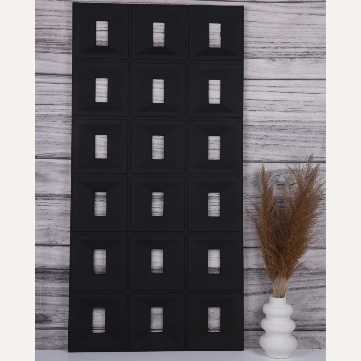 Mirraco PU Stone Wall Panel 2 Feet * 4 Feet | AR - 110 Rectangle Grid