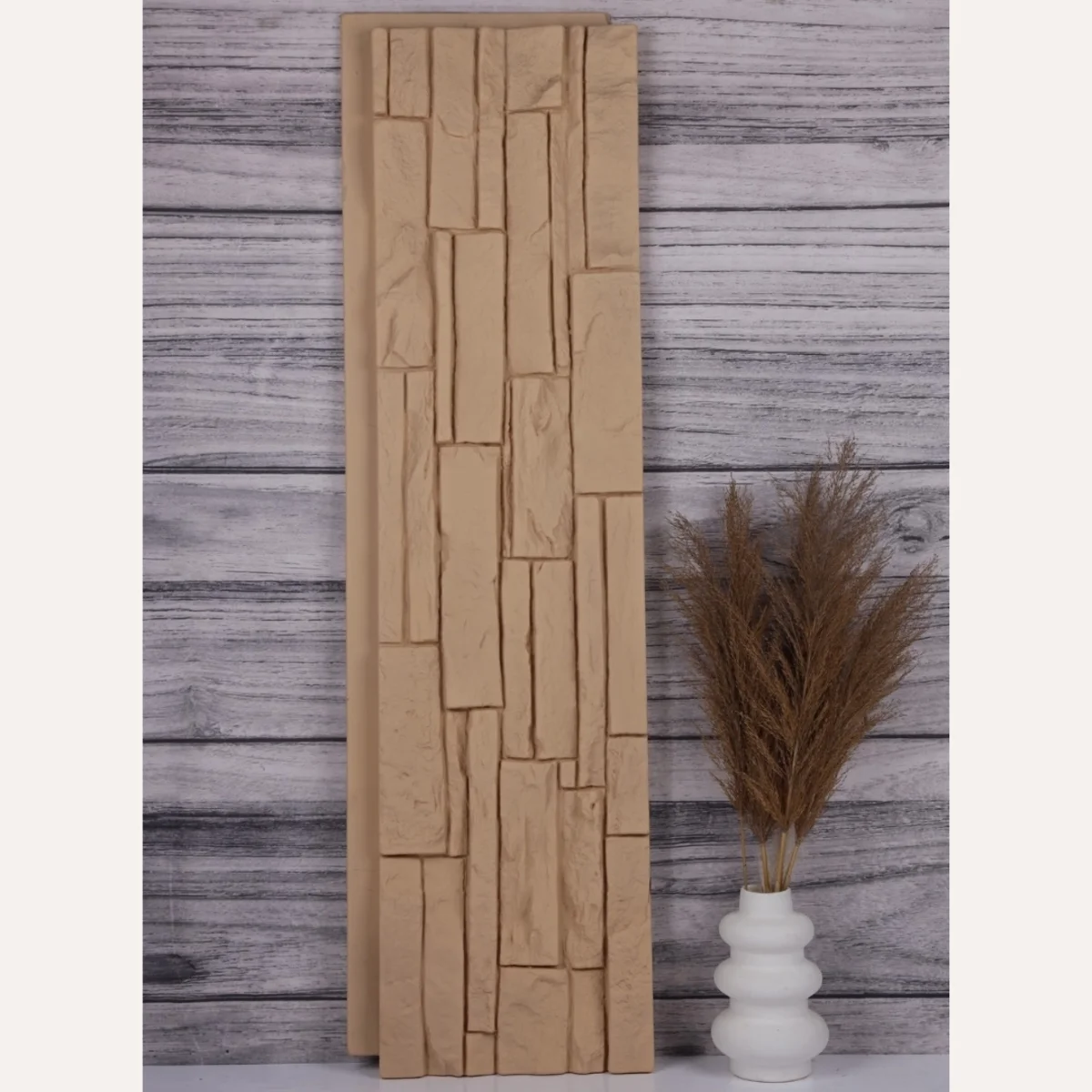 Mirraco PU Stone Wall Panel 1 Feet * 4 Feet | AR - 117 Vintage Brick Wall