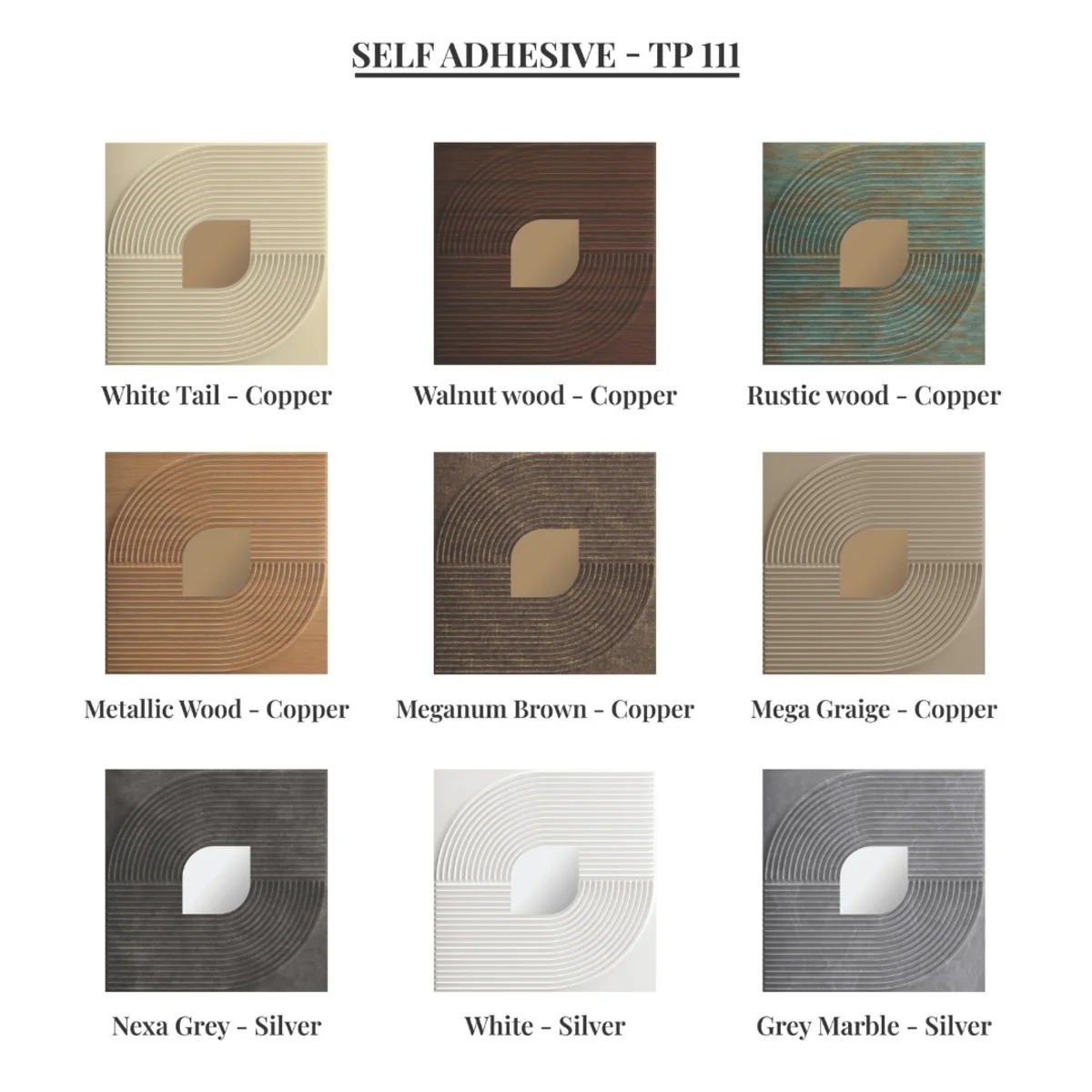 Dekoish Self-Adhesive 3D Mirror PVC Panel | TP 111 - Rustic Wood Copper