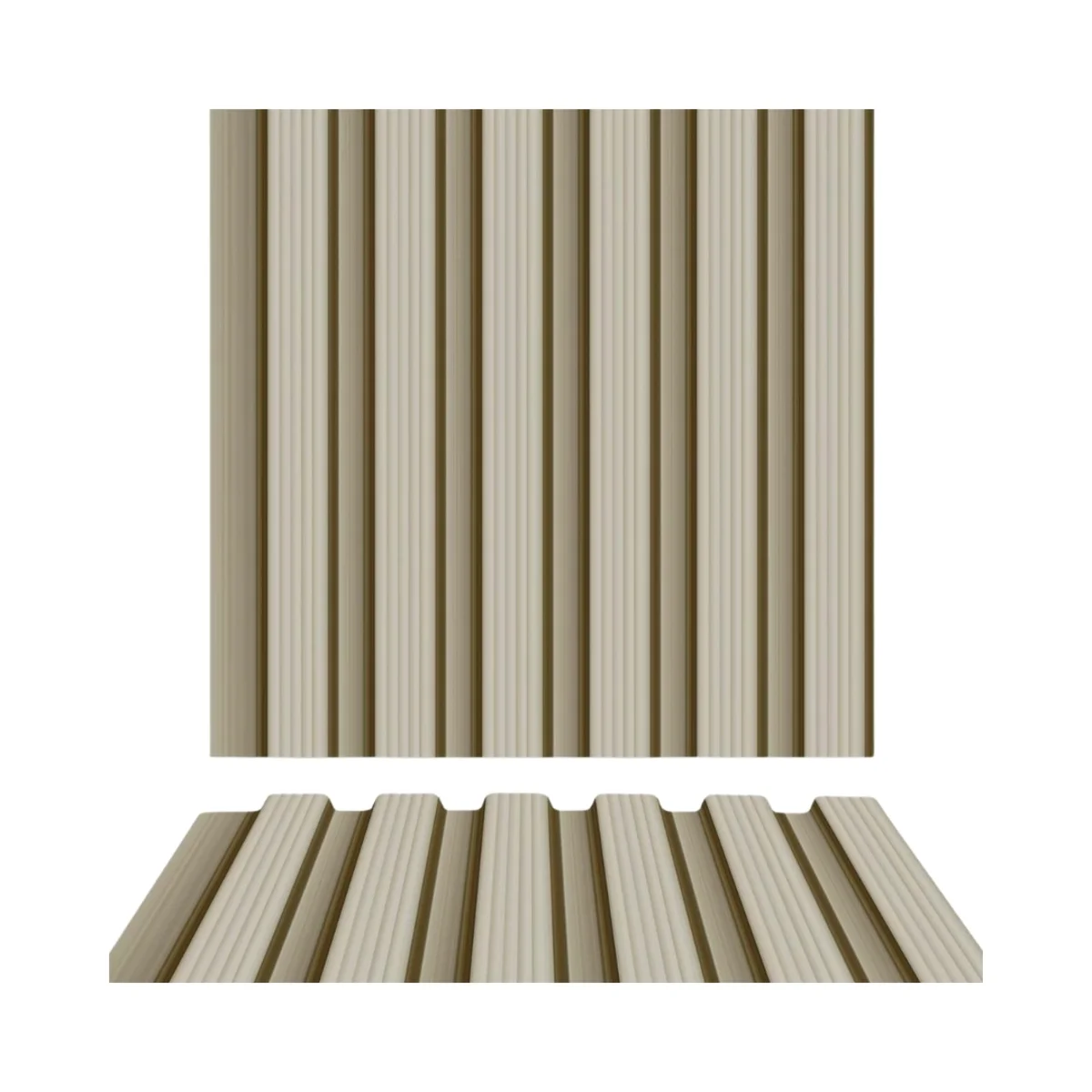 Kronos PVC Wall Panel Louvers Panel/Planks 8 Feet * 5 Inch - WA 1034
