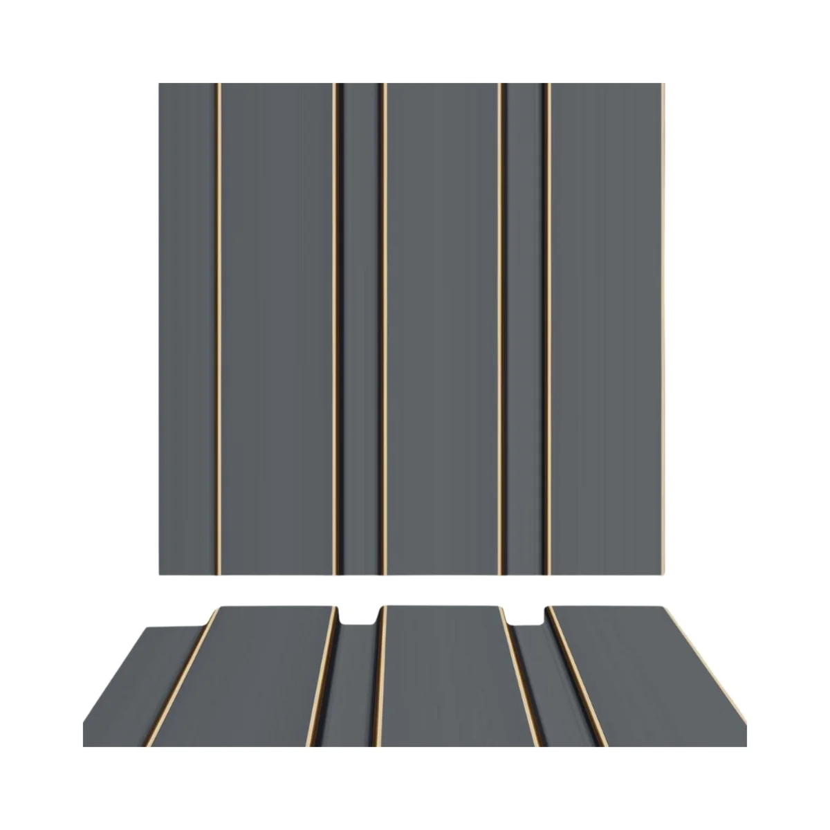 Kronos PVC Wall Panel Louvers Panel/Planks 8 Feet * 5 Inch - WA 1040