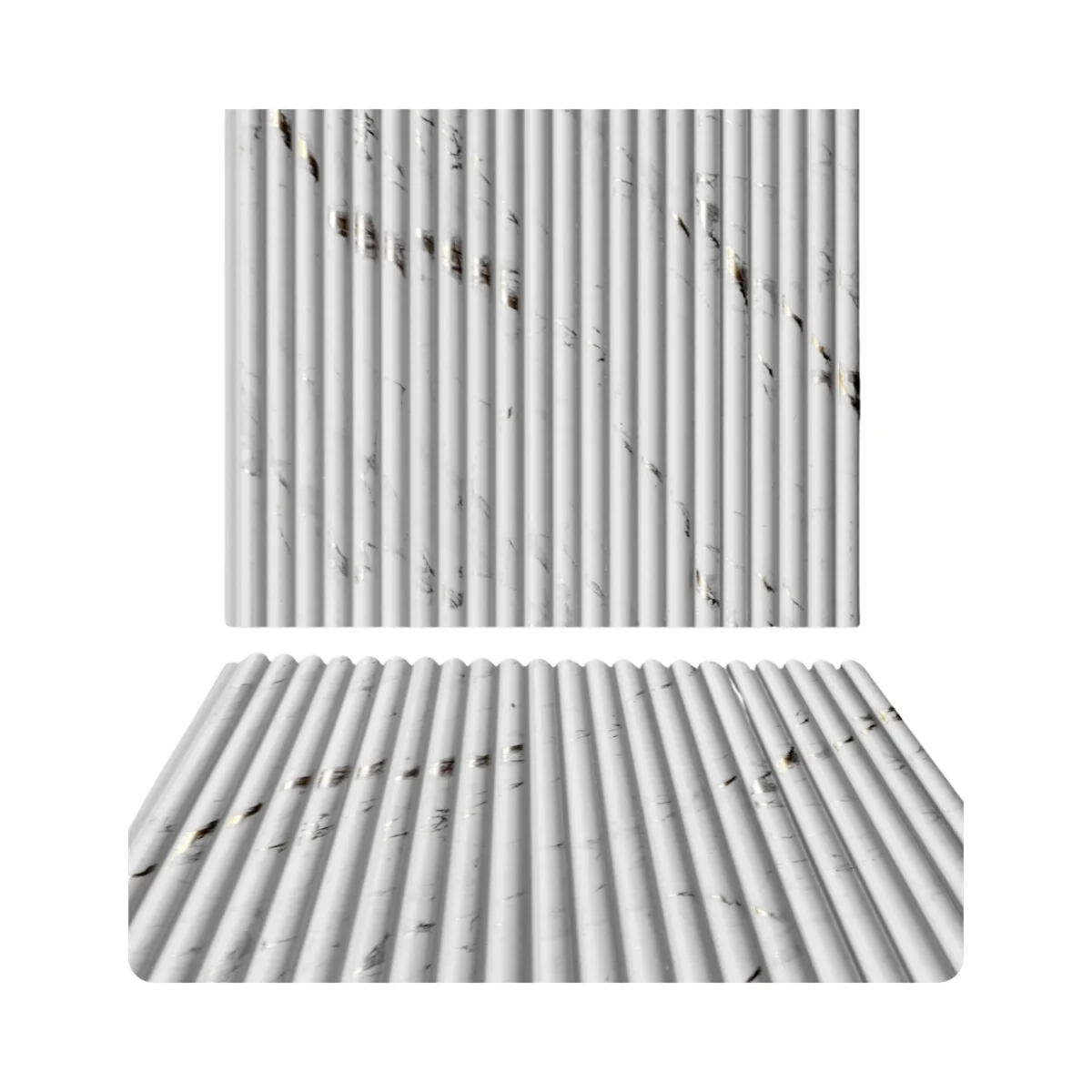 Linari PVC Wall Panel Louvers Panel/Planks 9.5 Feet * 6 Inch - LN1811